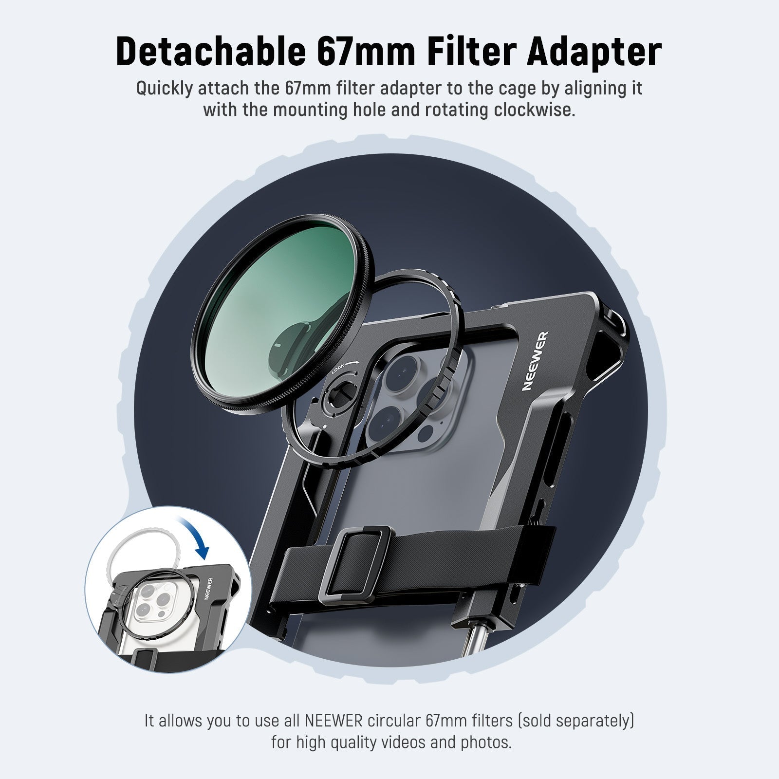 NEEWER PA017 Universal Phone Cage