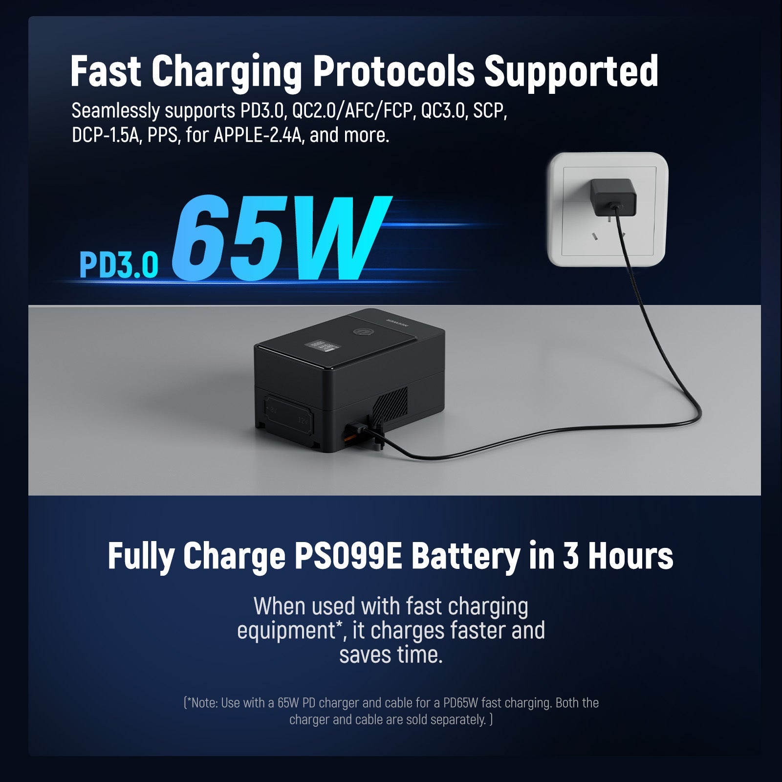 NEEWER V Mount Battery PS099E/PS099F 6800mAh 14.5V 99Wh