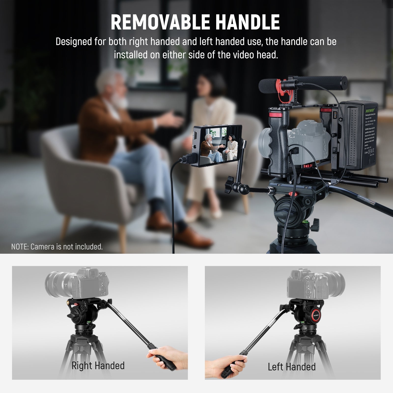 NEEWER TP73 65" Heavy Duty Yet Lightweight Video Tripod