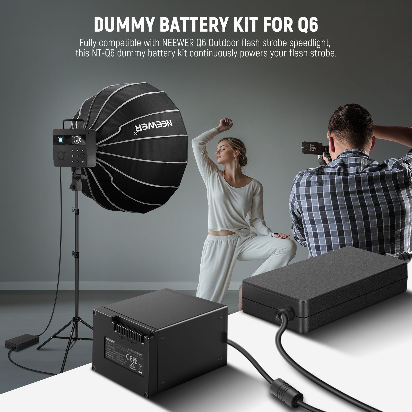 NEEWER NT-Q6 Dummy Battery Kit for Q6