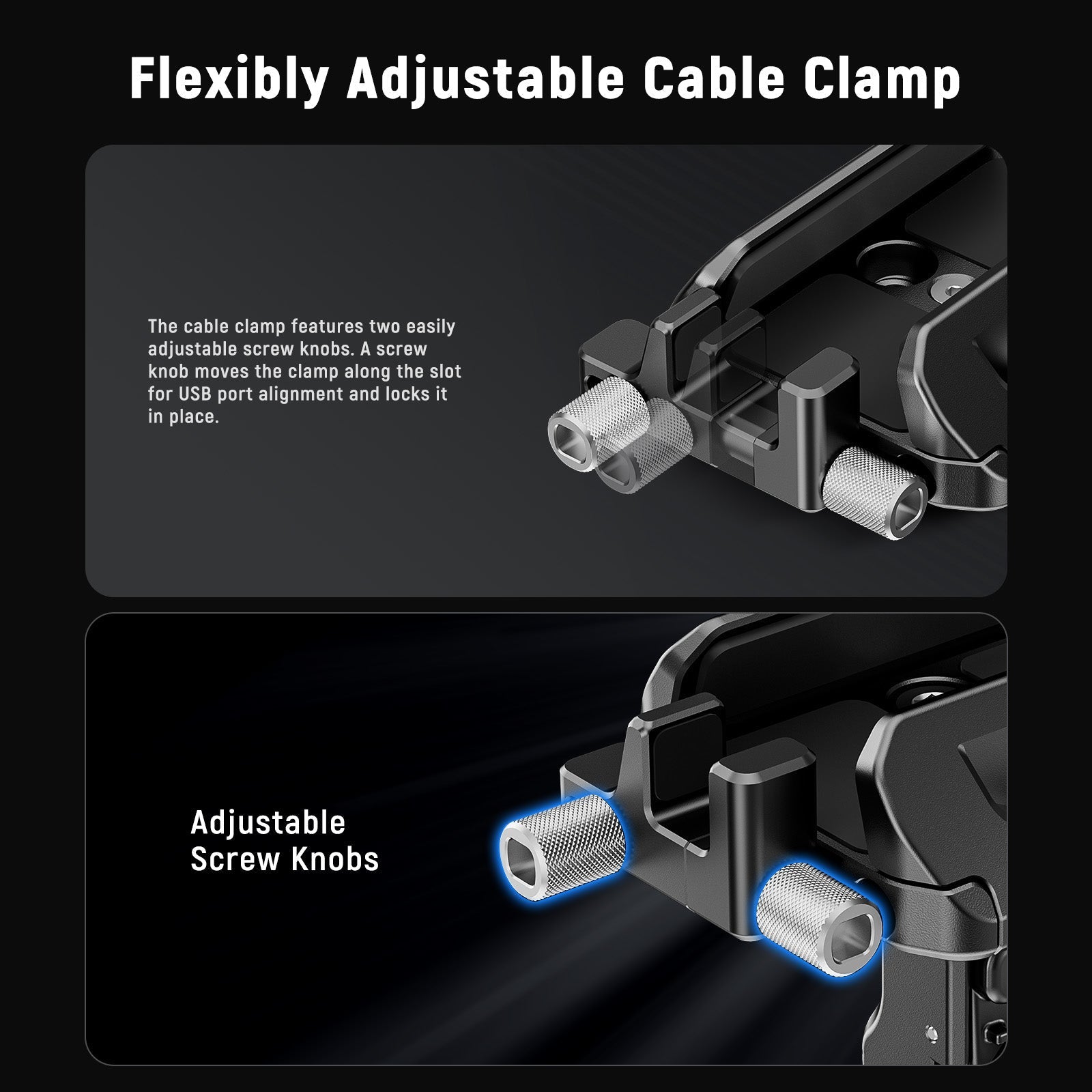 NEEWER PA065 40-65mm Quick Release SSD Holder for Phone Cage