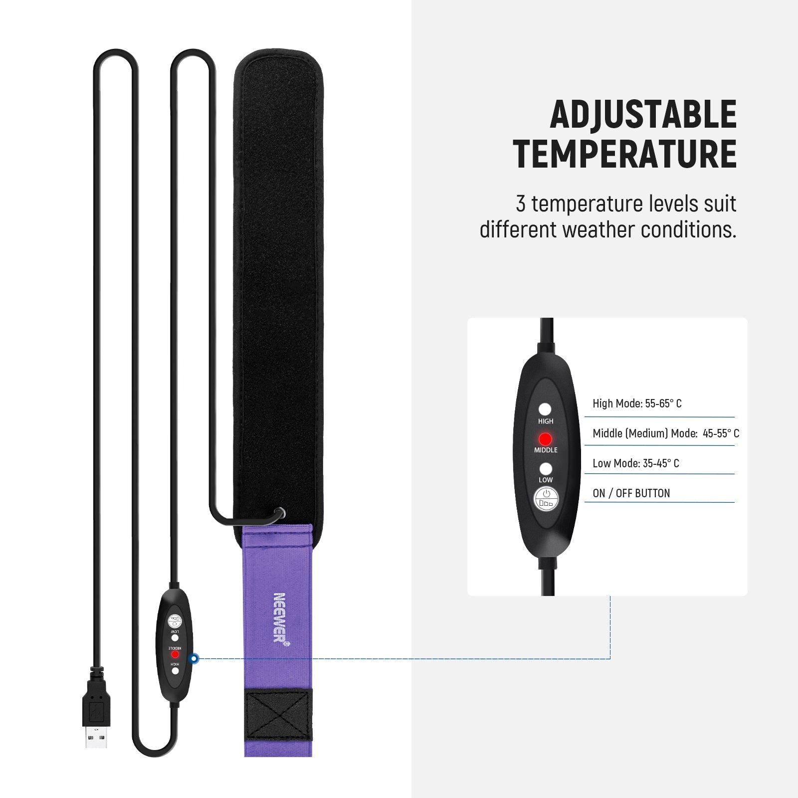 NEEWER HW-28B USB Lens Heater Warmer