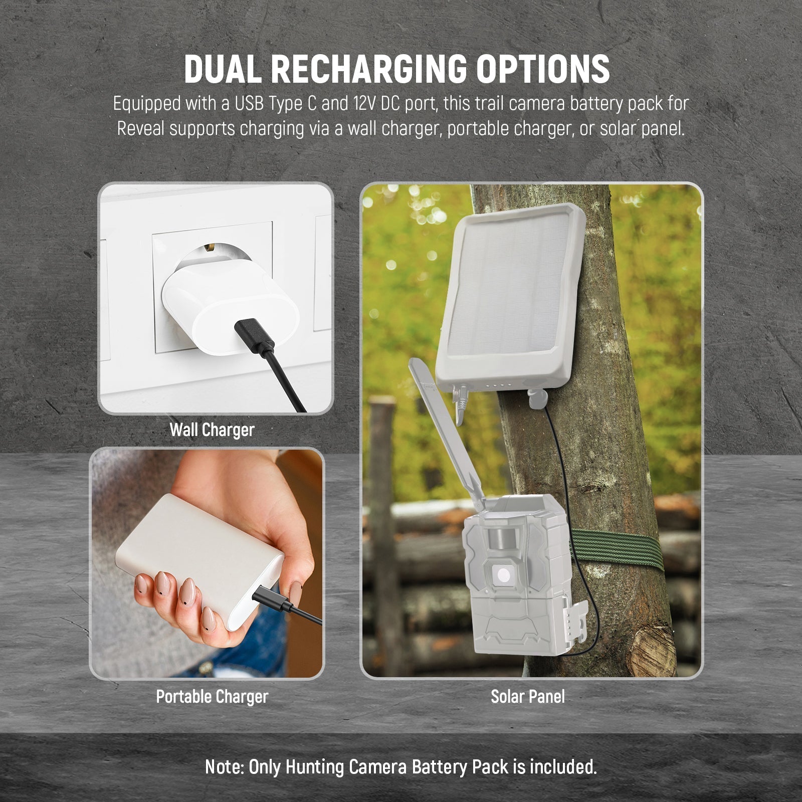 NEEWER EM6-D Hunting Camera Battery Pack for Reveal X Gen 3.0/X Pro/X Gen 2.0/SK/XB