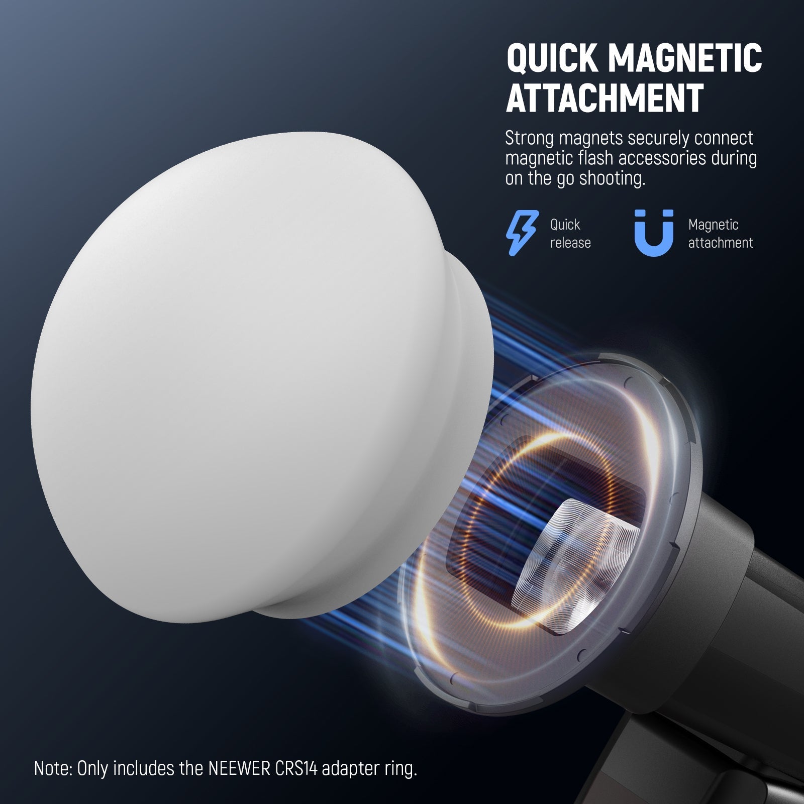 NEEWER CRS13/CRS14 Flash Magnetic Adapter Ring