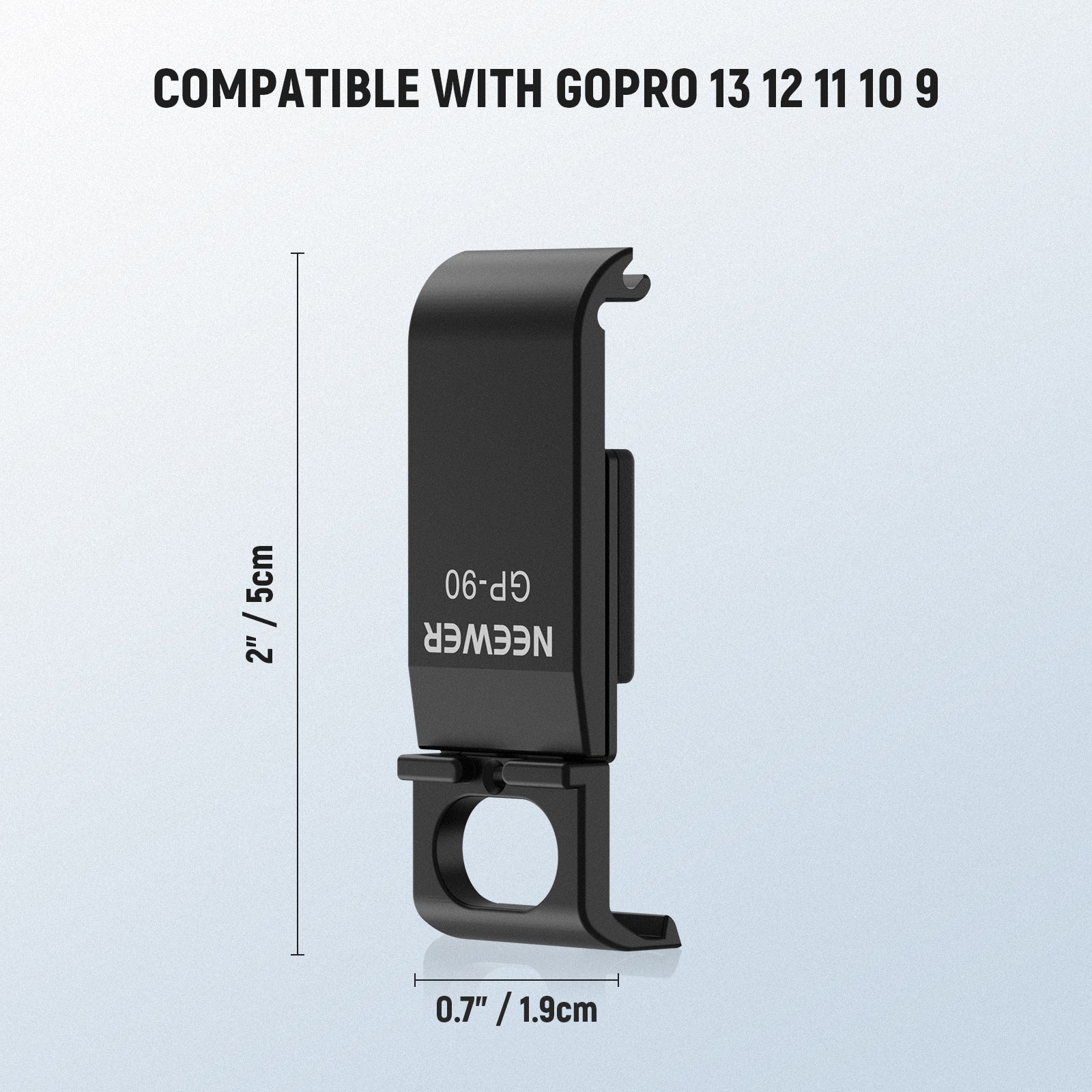 NEEWER GP-90/GP-91 Action Camera Battery Side Door For GoPro Hero 13 12 11 10 9