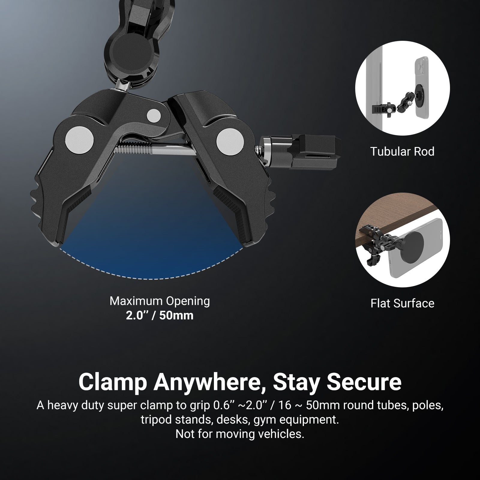 NEEWER PA150 Magnetic Phone Mount with Super Clamp