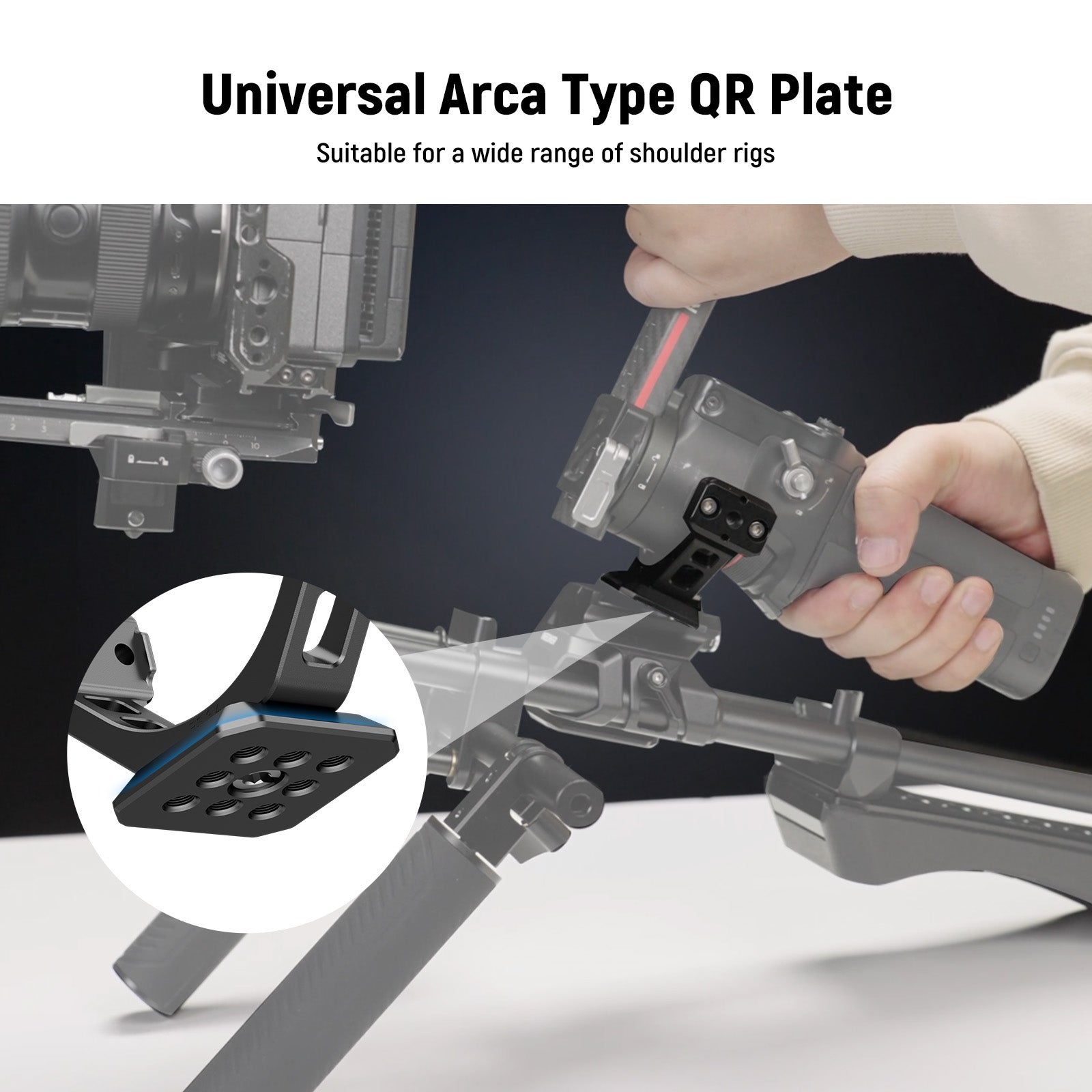 NEEWER GA030/GA030P Arca Type NATO Mount Adapter For DJI RS3/Pro RS4/Pro