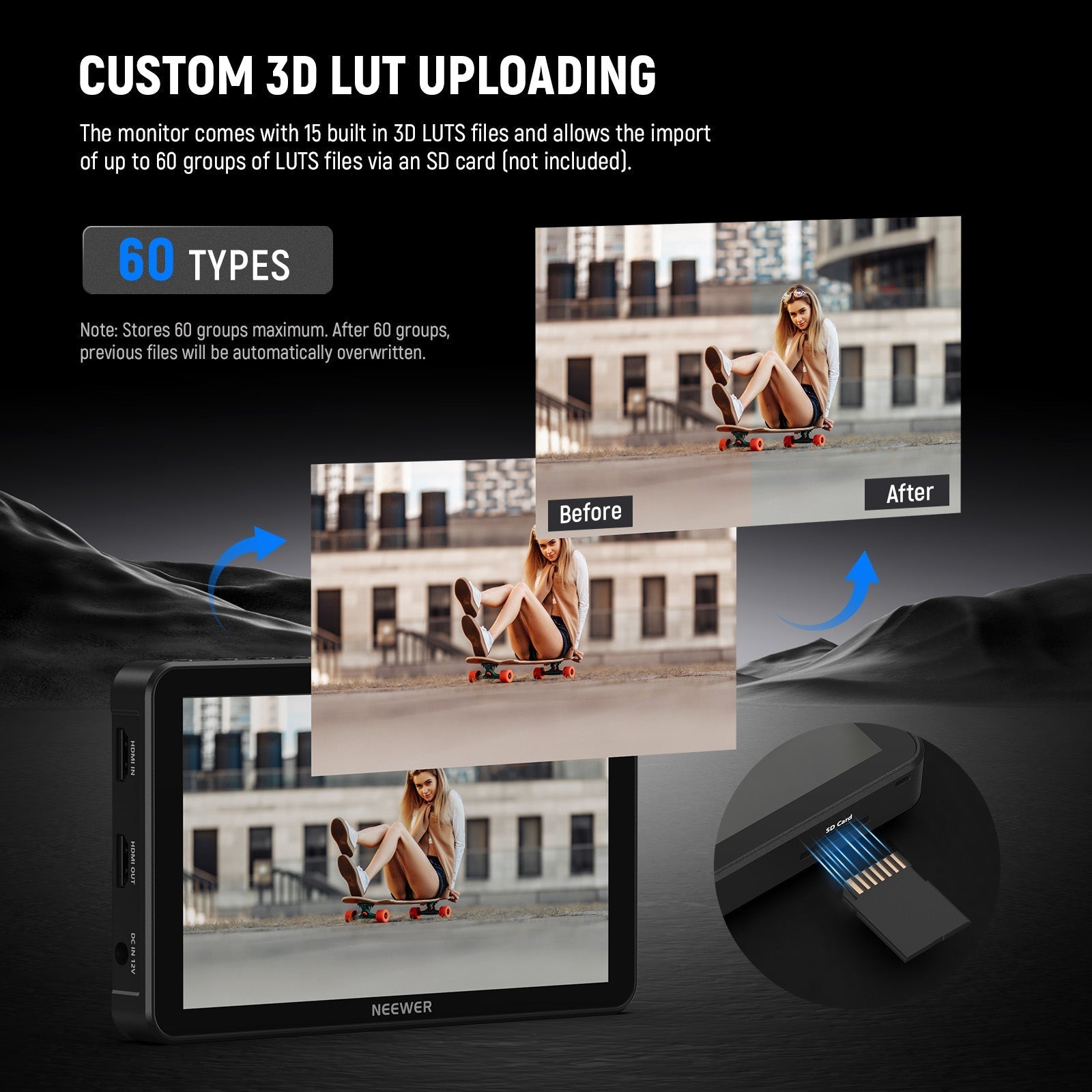 NEEWER F700 LED 7" Camera Touch Screen Monitor