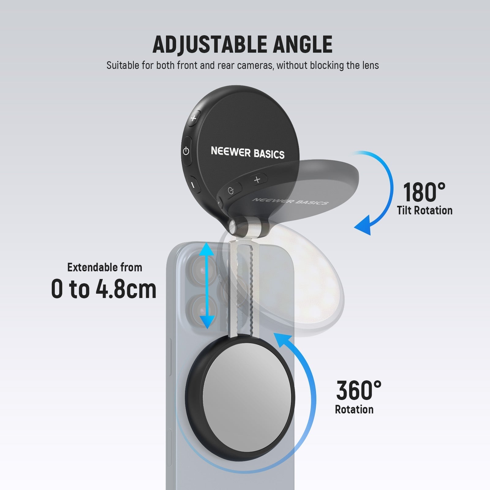 NEEWER BASICS NL48R Magnetic LED Selfie Light