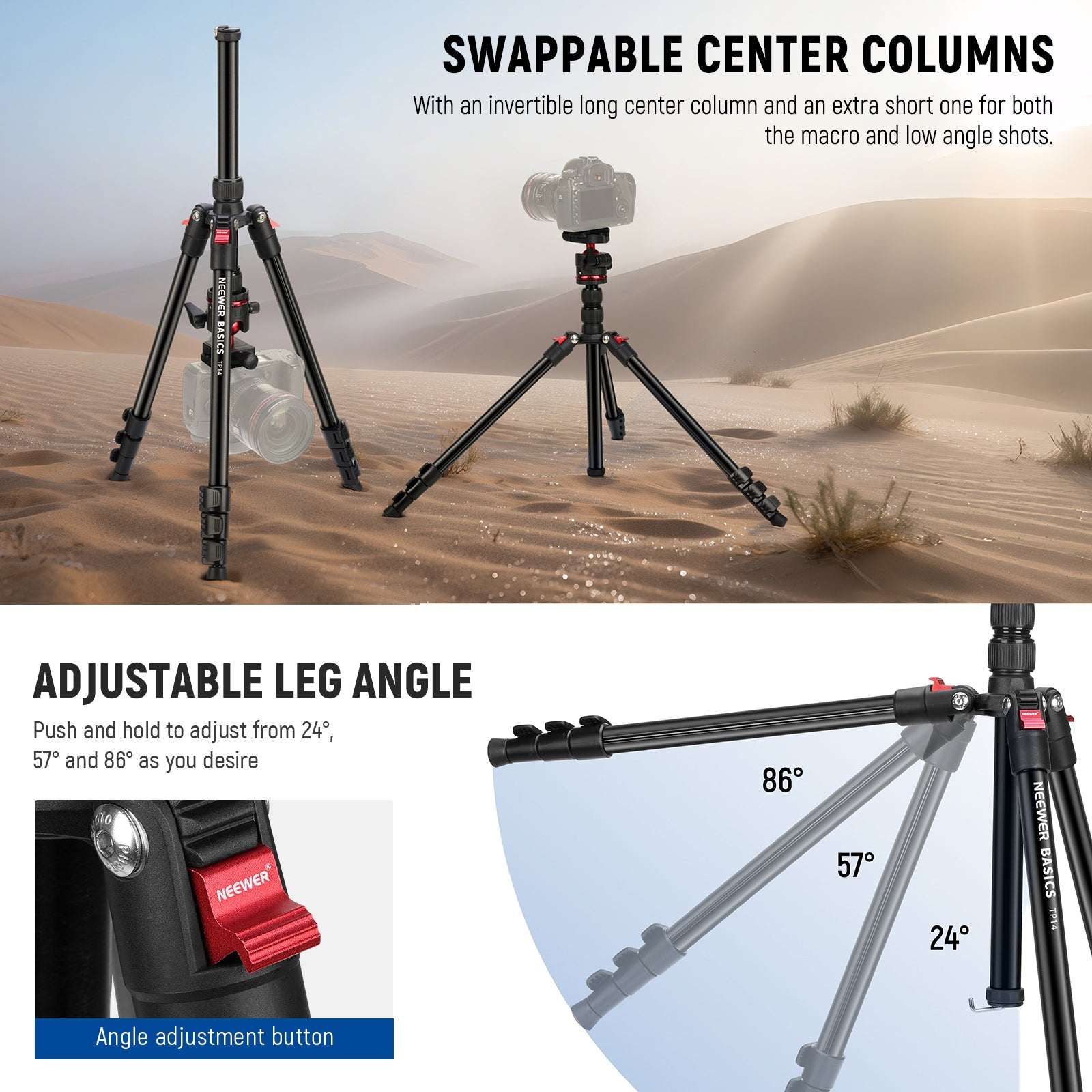 NEEWER BASICS TP14 Travel Tripod