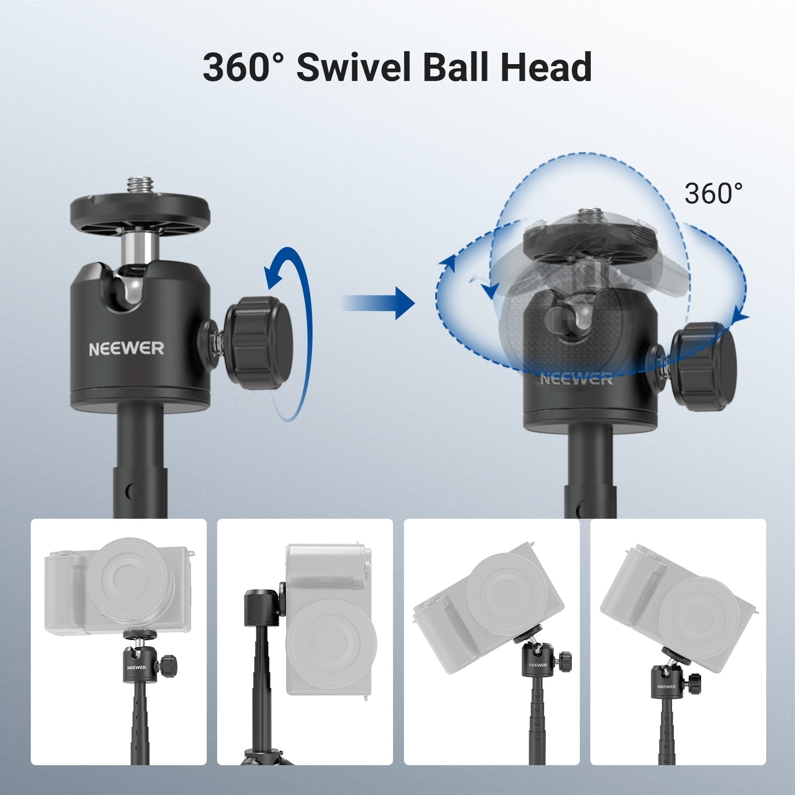 NEEWER BASICS DT001 Extendable Selfie Stick Tripod