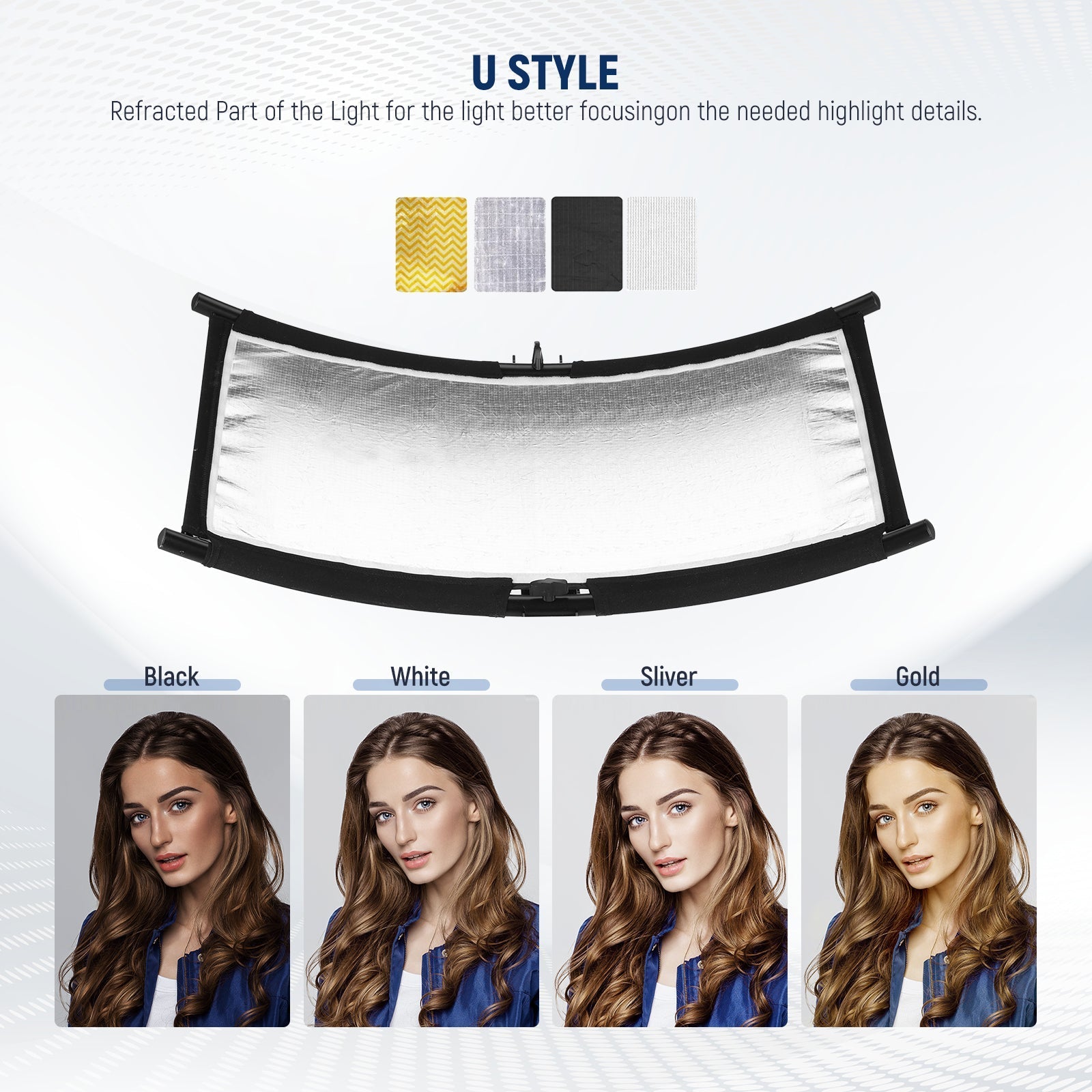 NEEWER RF-04 Clamshell Light Reflector Diffuser