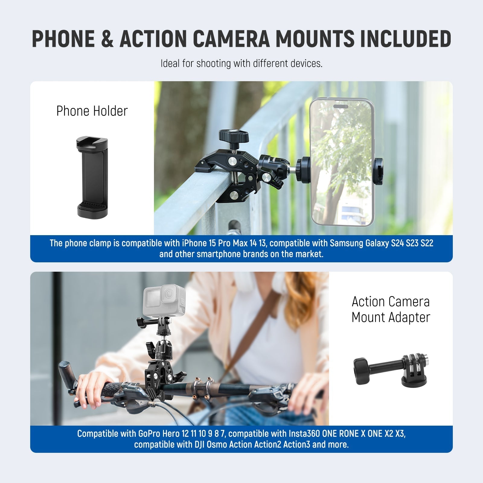 NEEWER ST87 Super Clamp with Ballhead