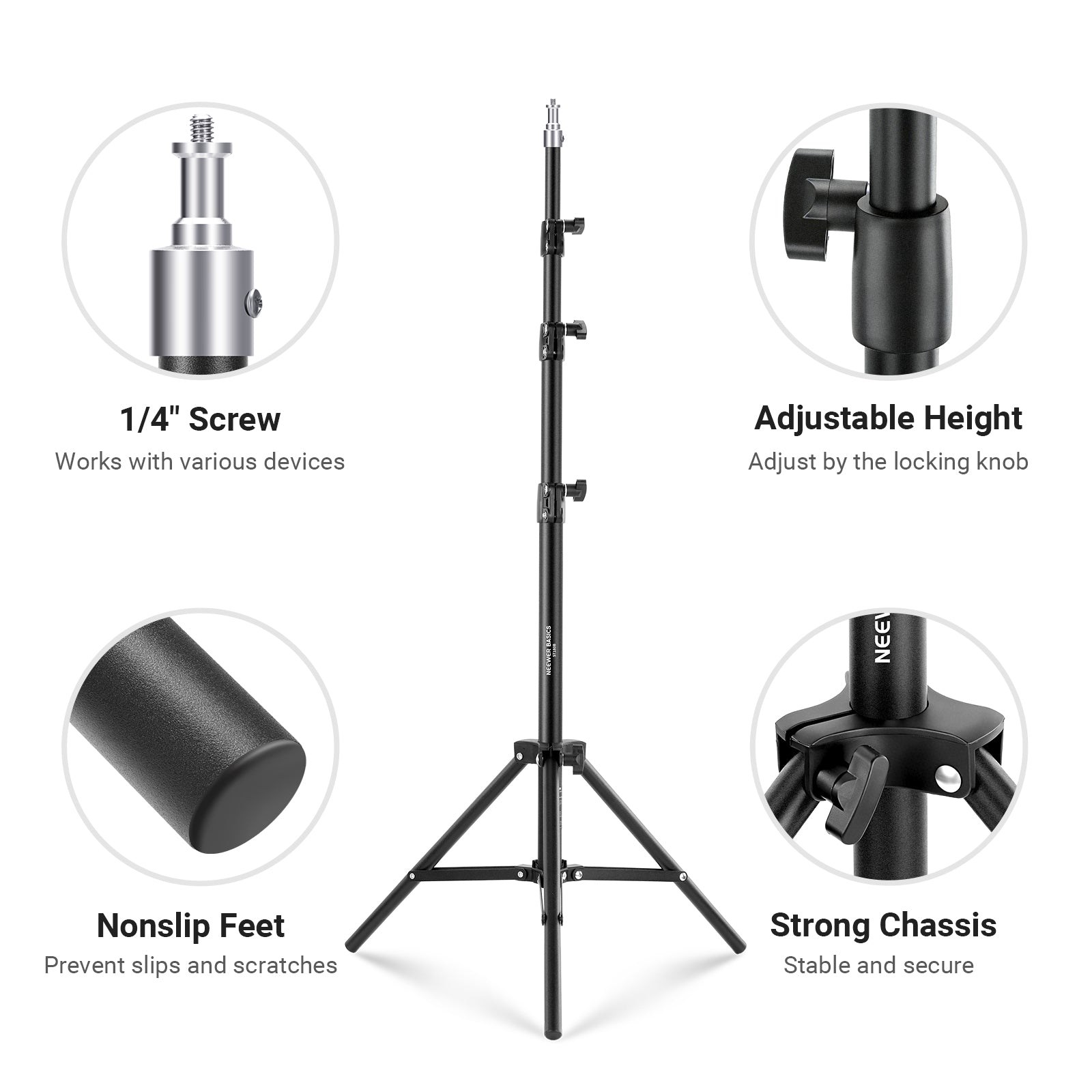 NEEWER BASICS ST180B 180cm Photography Light Stand