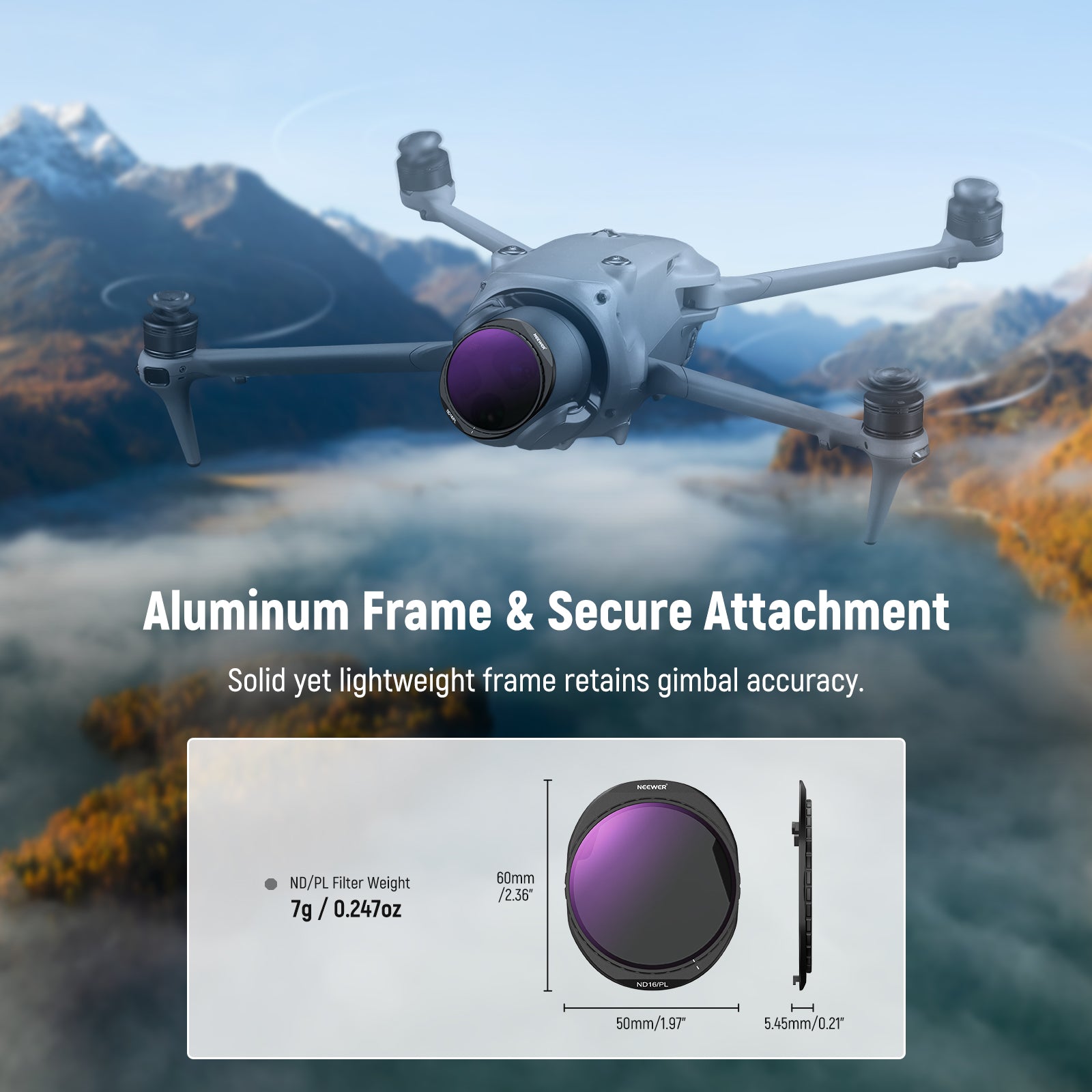 NEEWER CPL + ND Filter Set For DJI Mavic 4 Pro Drone