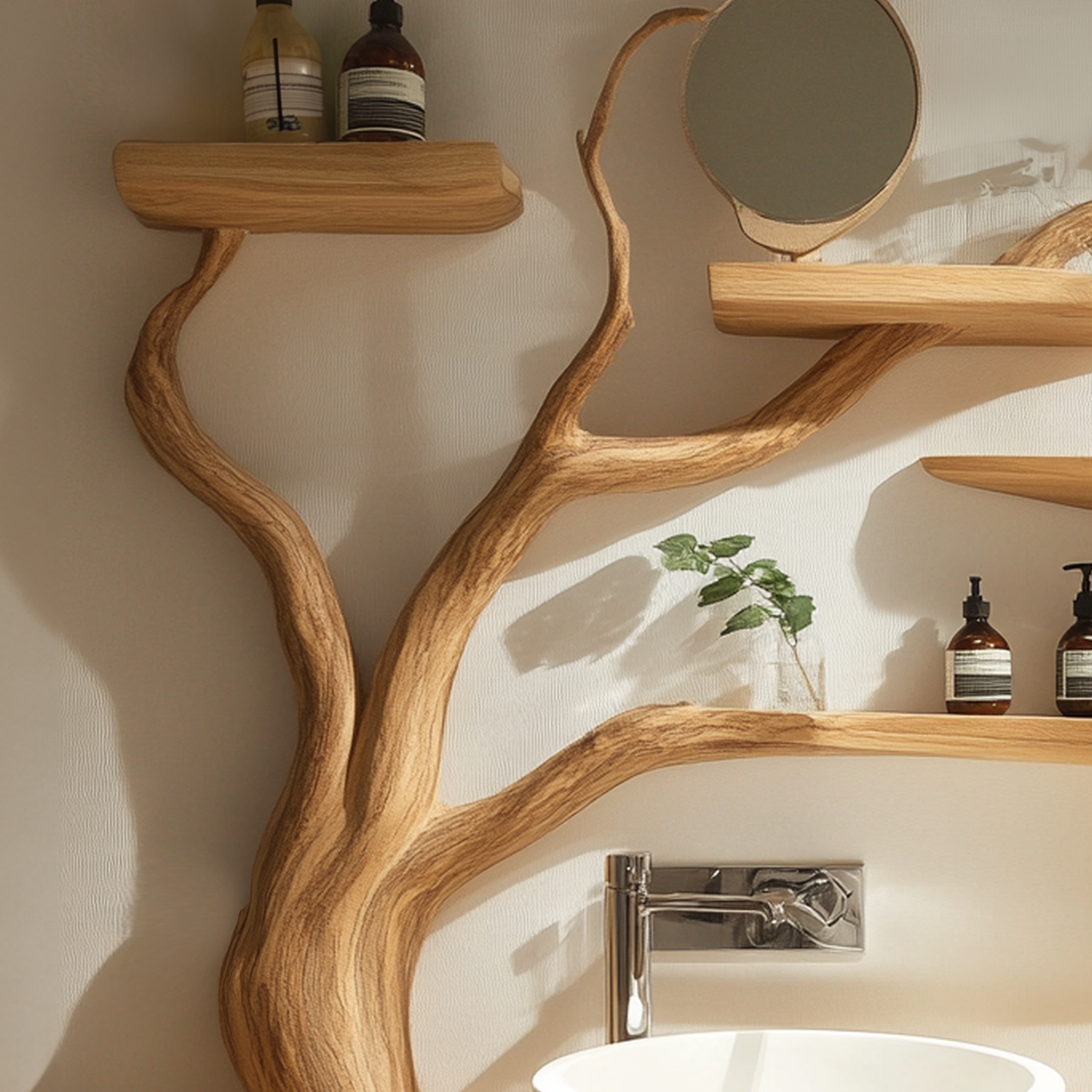 Custom Rustic Bathroom Vanity Sink Shelf Bathroom