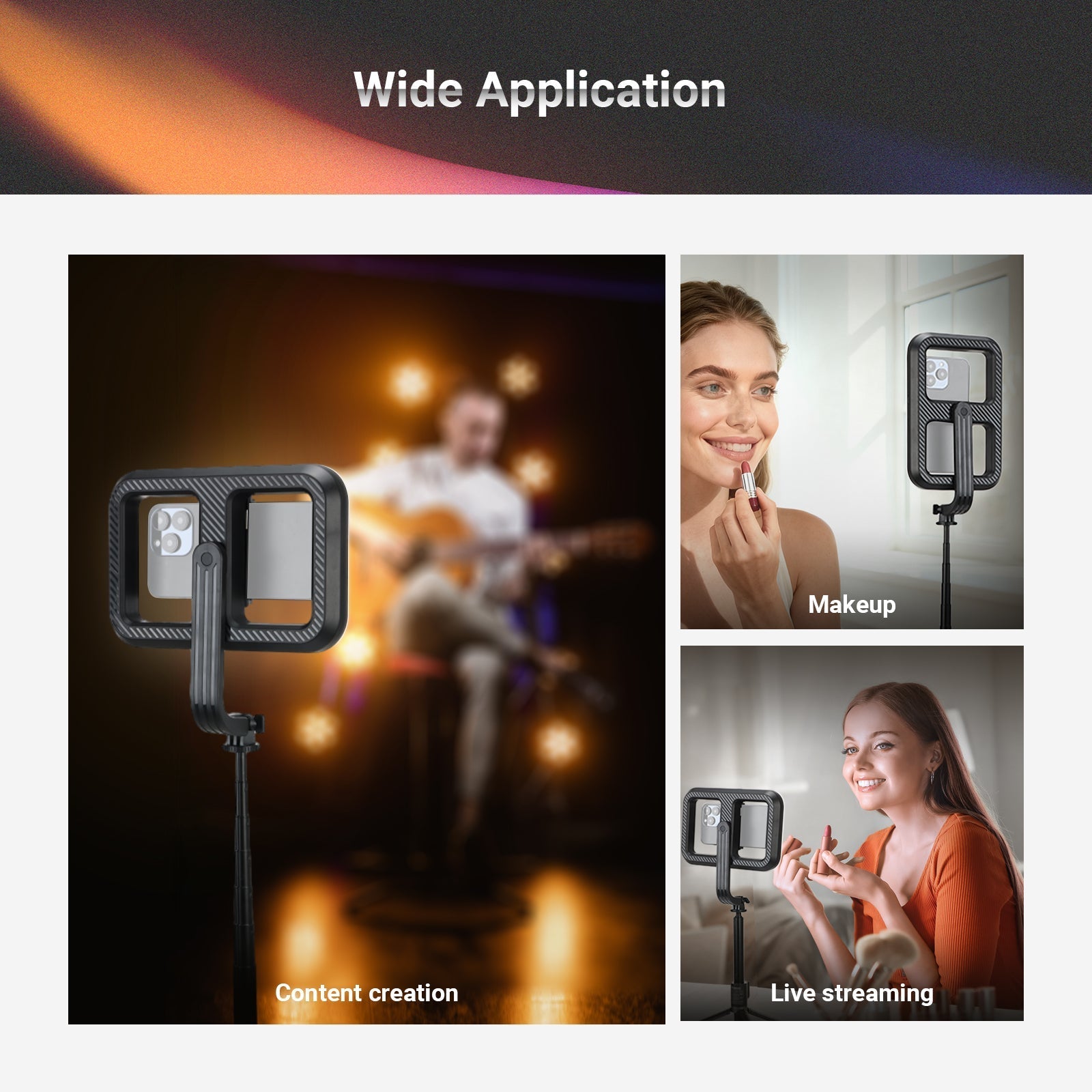 NEEWER BASICS NL100B 10W Selfie Light with Tripod Stand