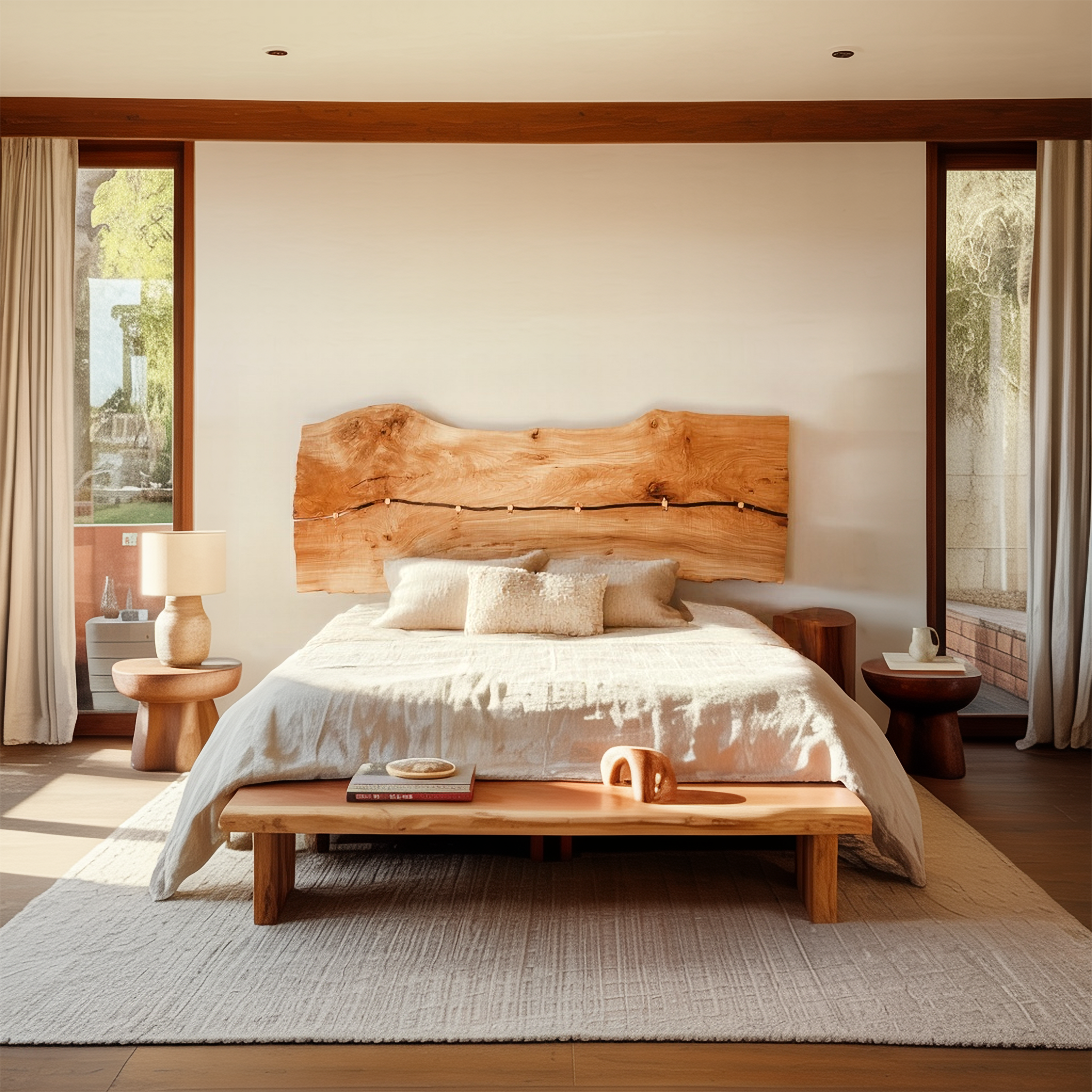 Rustic Wall Mounted Headboard For Bedroom And Home Space
