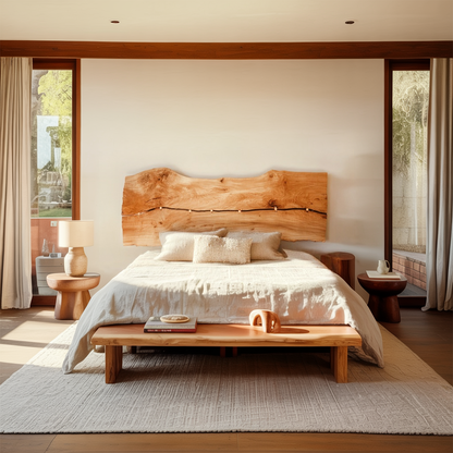 Rustic Wall Mounted Headboard For Bedroom And Home Space