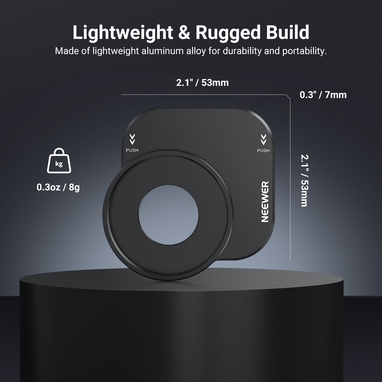 NEEWER PA152 37mm Filter Lens Backplate for iPhone 17 Pro/Pro Max Phone Cage