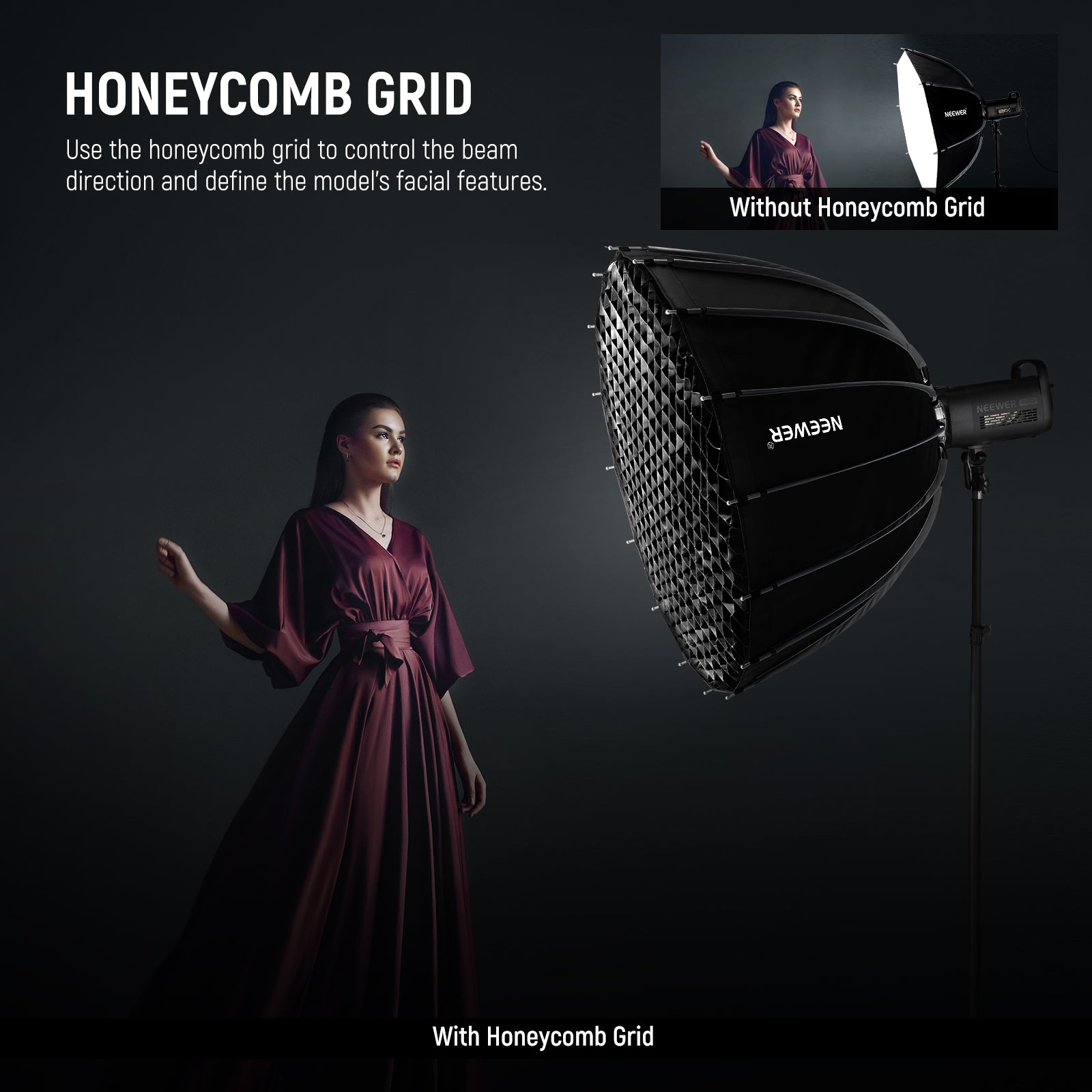 NEEWER BASICS NS36P/NS37P/NS38P/NS39P Parabolic Softbox
