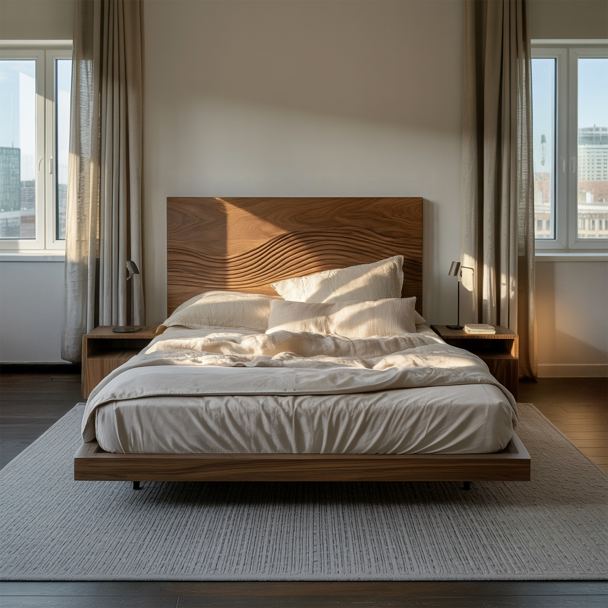 Rustic Sculptural Artistic Headboard For Bedroom Or Personal Space