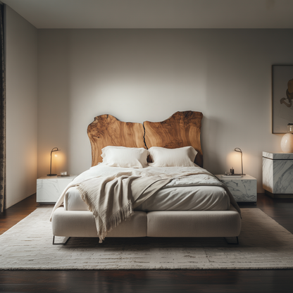 Rustic Split Headboard For Bedroom And Sleeping Space