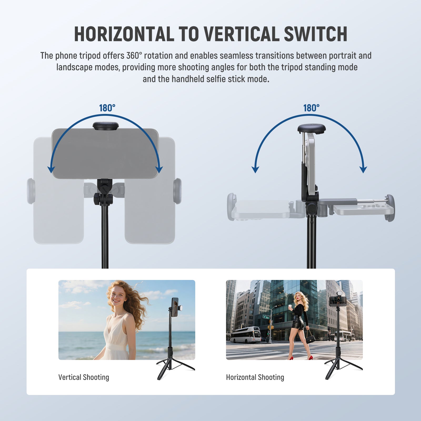 NEEWER ENTRY LEVEL VERSION PA987 67" Selfie Stick Tripod with Light