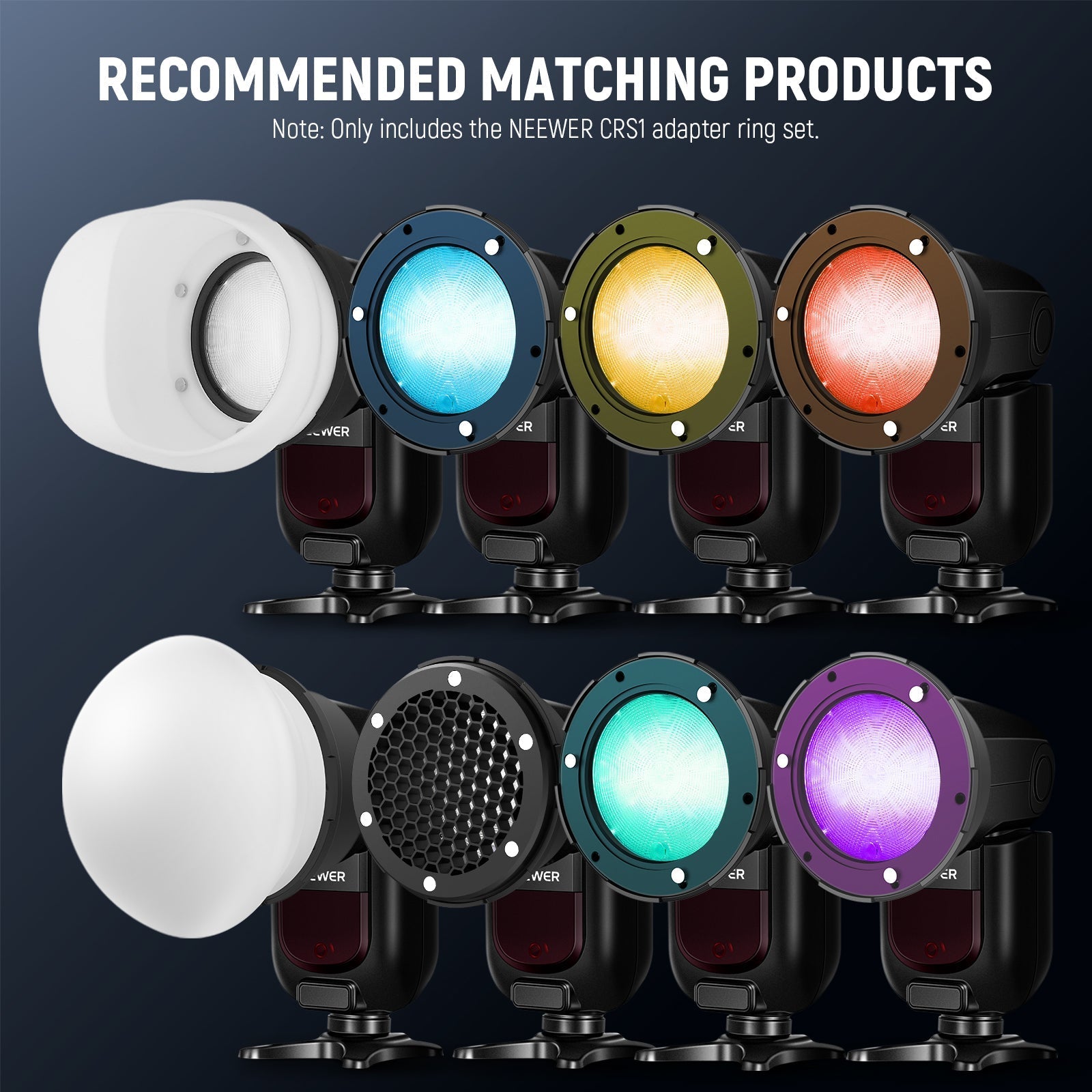 NEEWER CRS13/CRS14 Flash Magnetic Adapter Ring