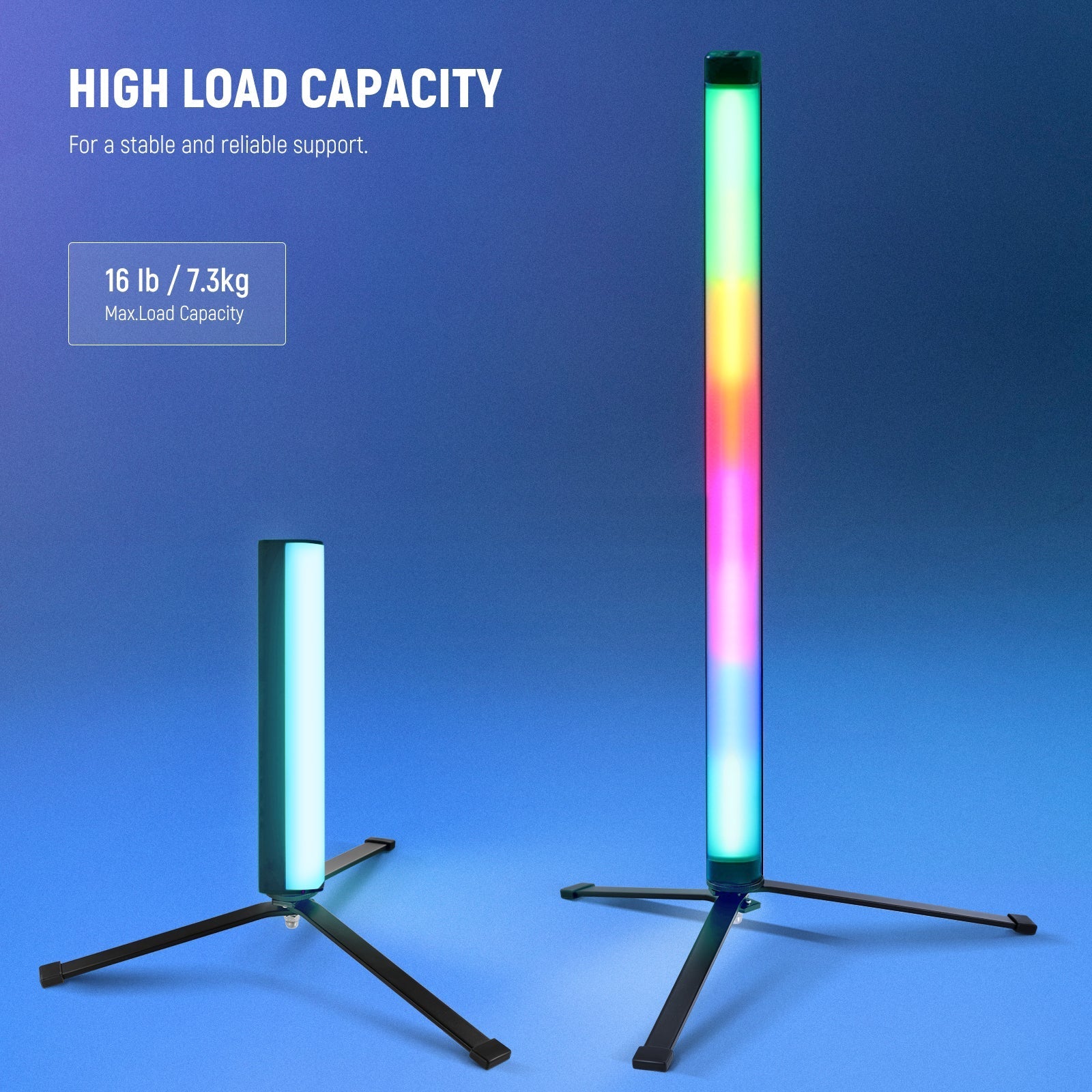 NEEWER CTN5 Metal Mini Tripod Base For Tube Light Wand Stick