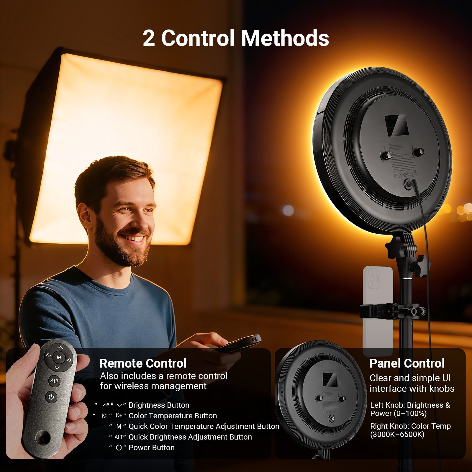 NEEWER BASICS BR45B 13" 45W Full Screen Ring Light