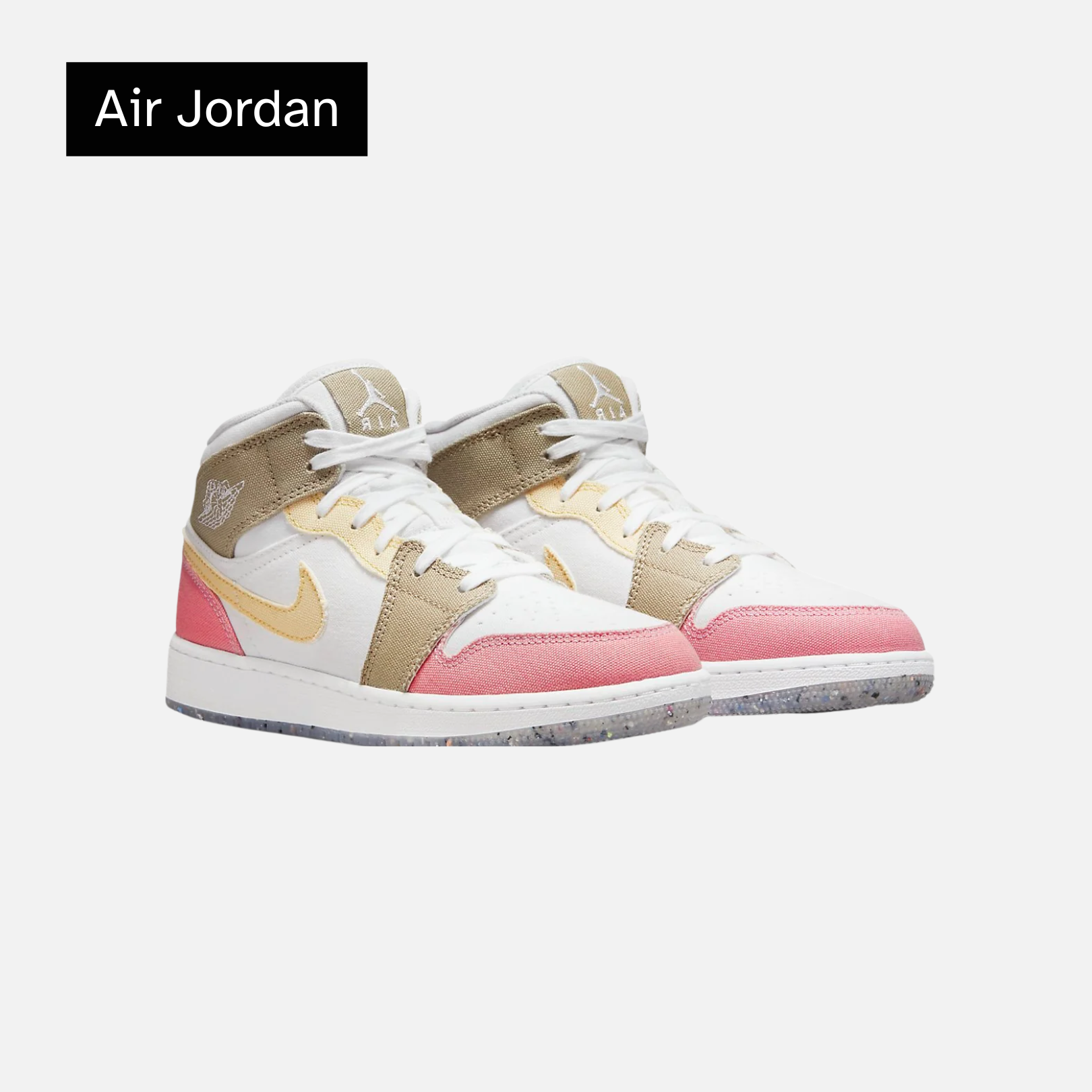 Air Jordan 1 Mid SE GS 'Pastel Grind'
