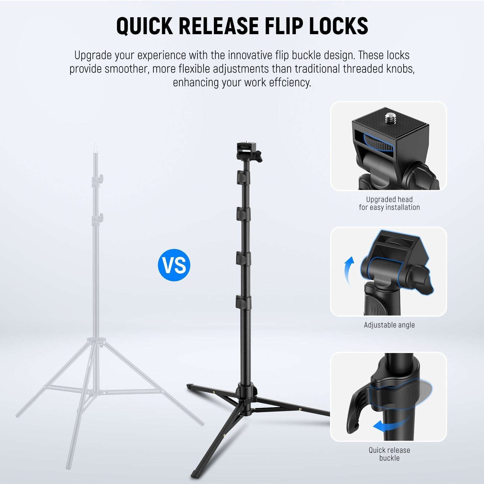 NEEWER BASICS TS03 66" Phone Tripod with Remote & Phone Holder