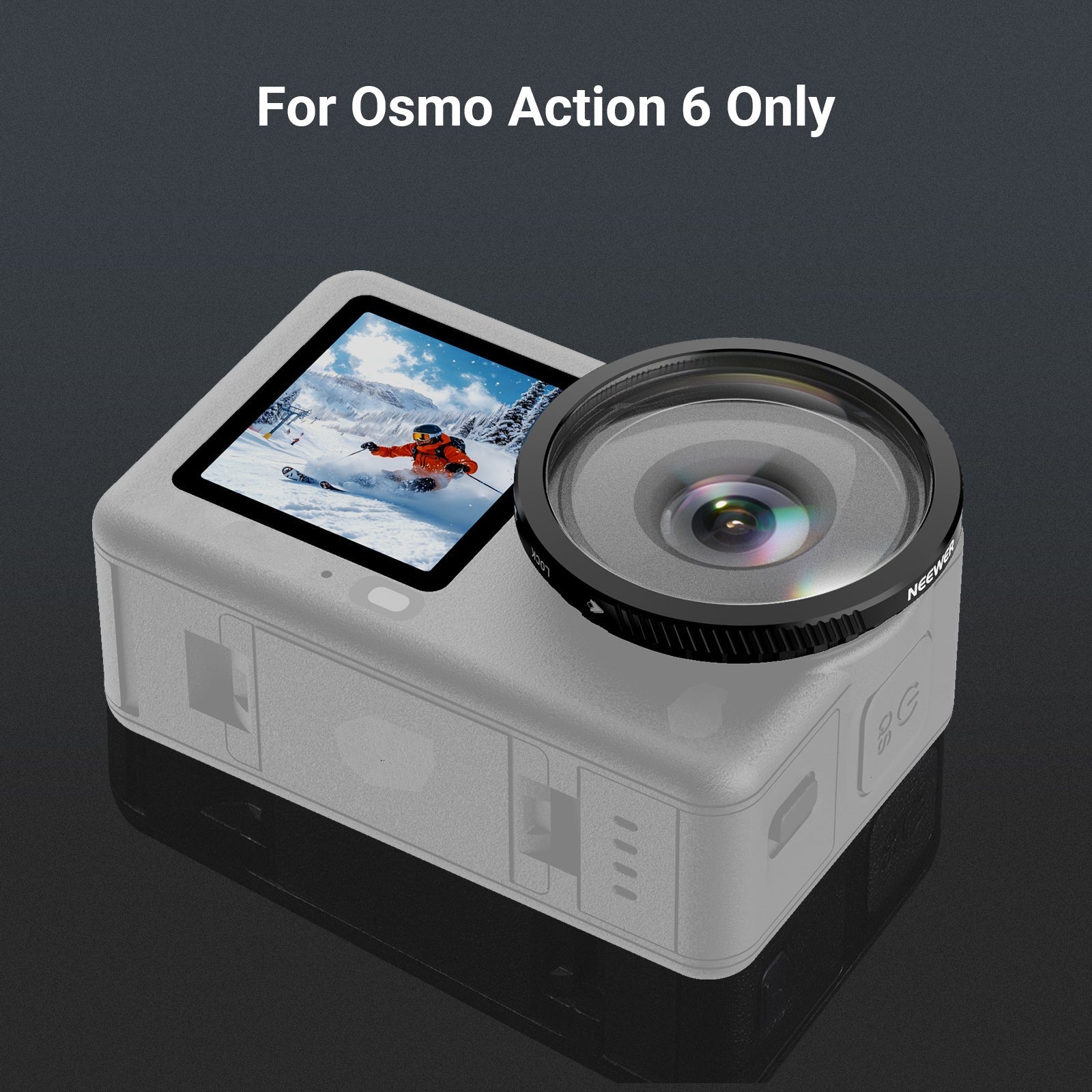 NEEWER FL-B53 180° FOV Wide Angle Lens For DJI Osmo Action 6