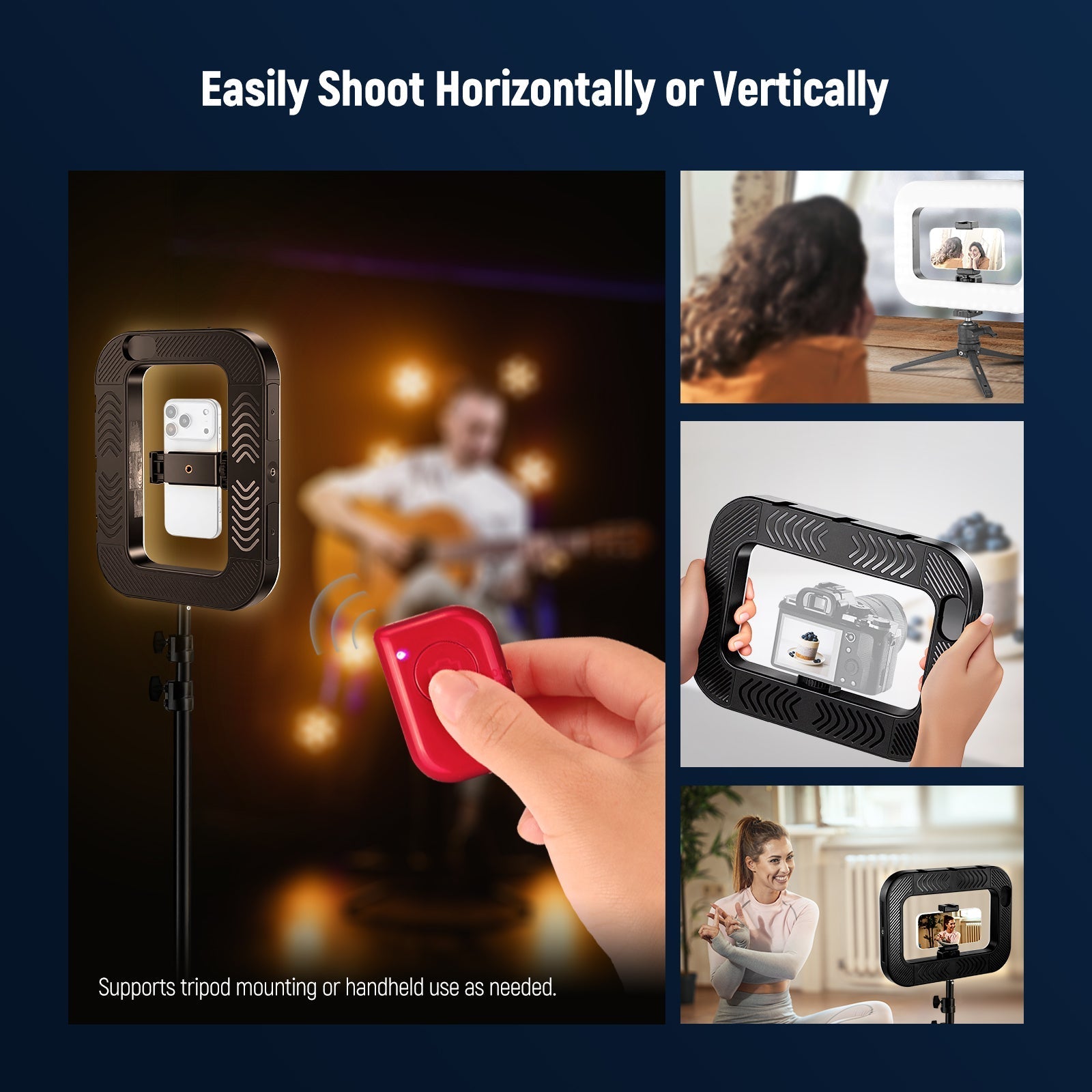 NEEWER ENTRY LEVEL VERSION NL200B Phone Video Rig with Selfie Light