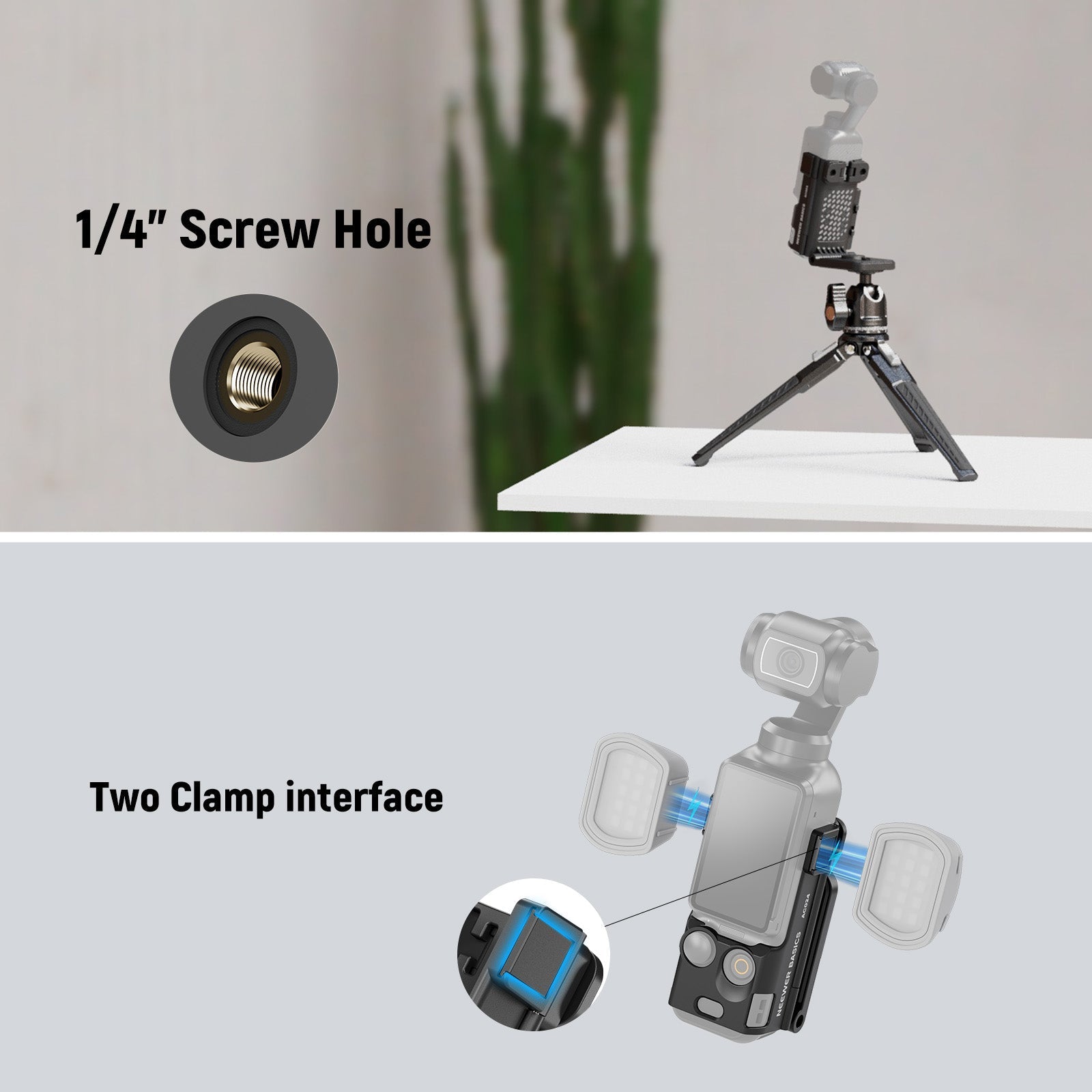NEEWER BASICS AC024 Magnetic Camera Mount Stand For DJI Osmo Pocket 3