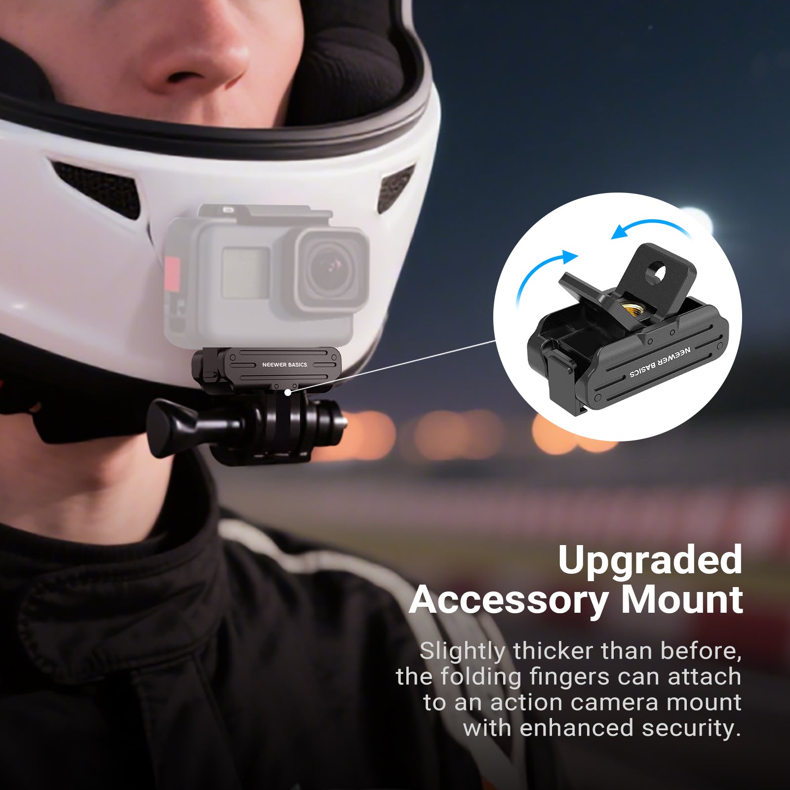 NEEWER BASICS DP04 Magnetic Mount For DJI OSMO Action 5 Pro 4 3 360