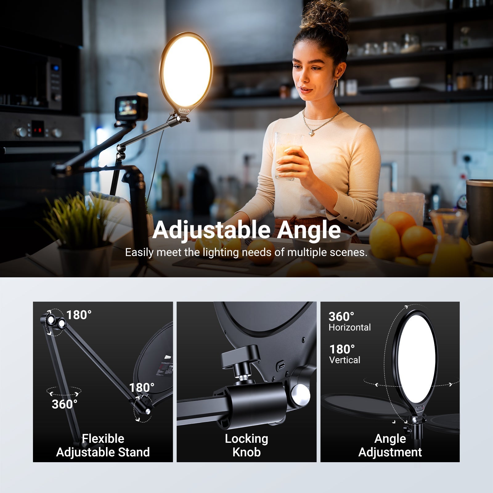 NEEWER BASICS R10 10.5" Streaming Key Lighting