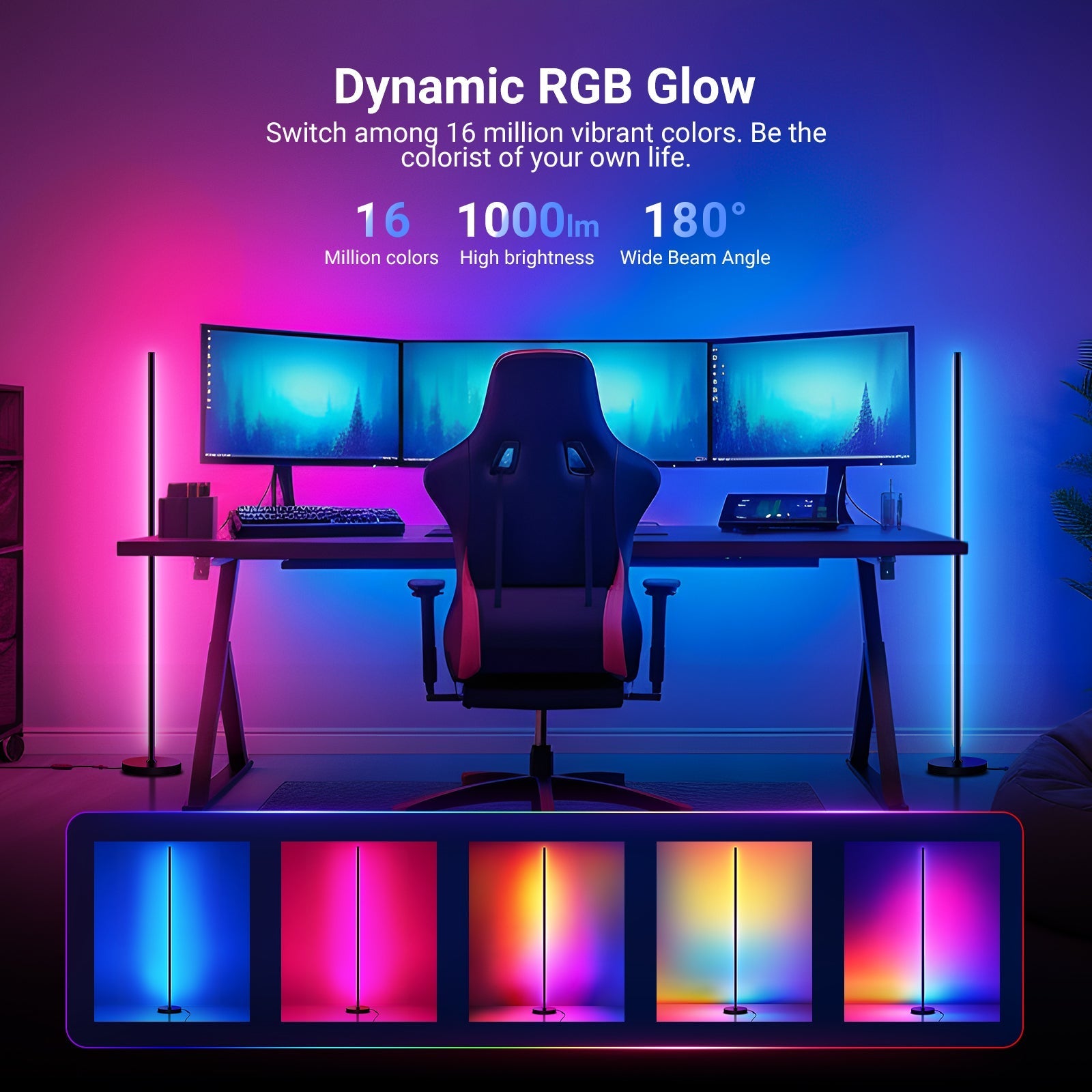 NEEWER NF04 1000lm Smart RGBW LED Floor Lamp
