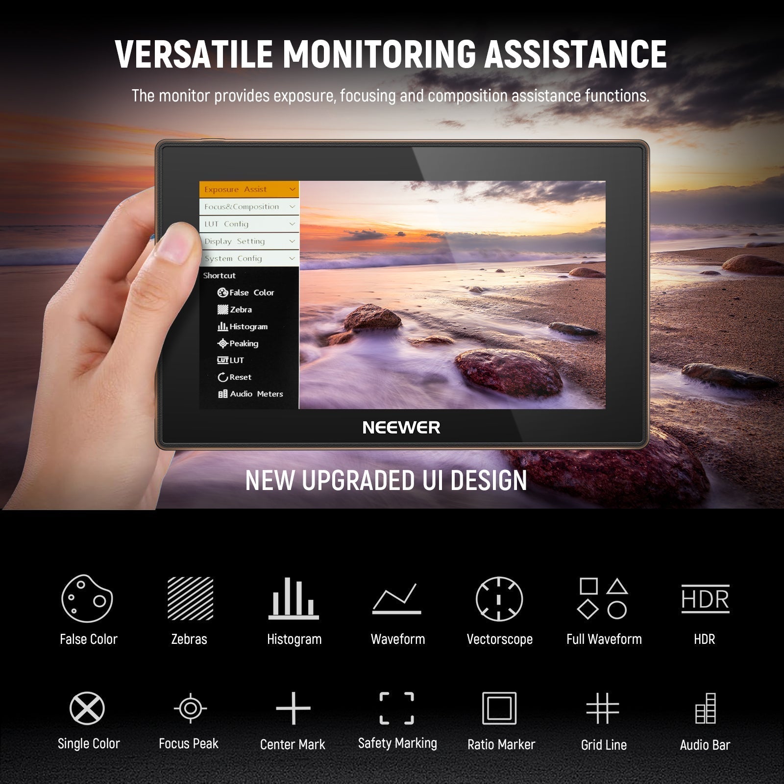 NEEWER F500 PRO LED 5.5" Camera Touch Screen Monitor