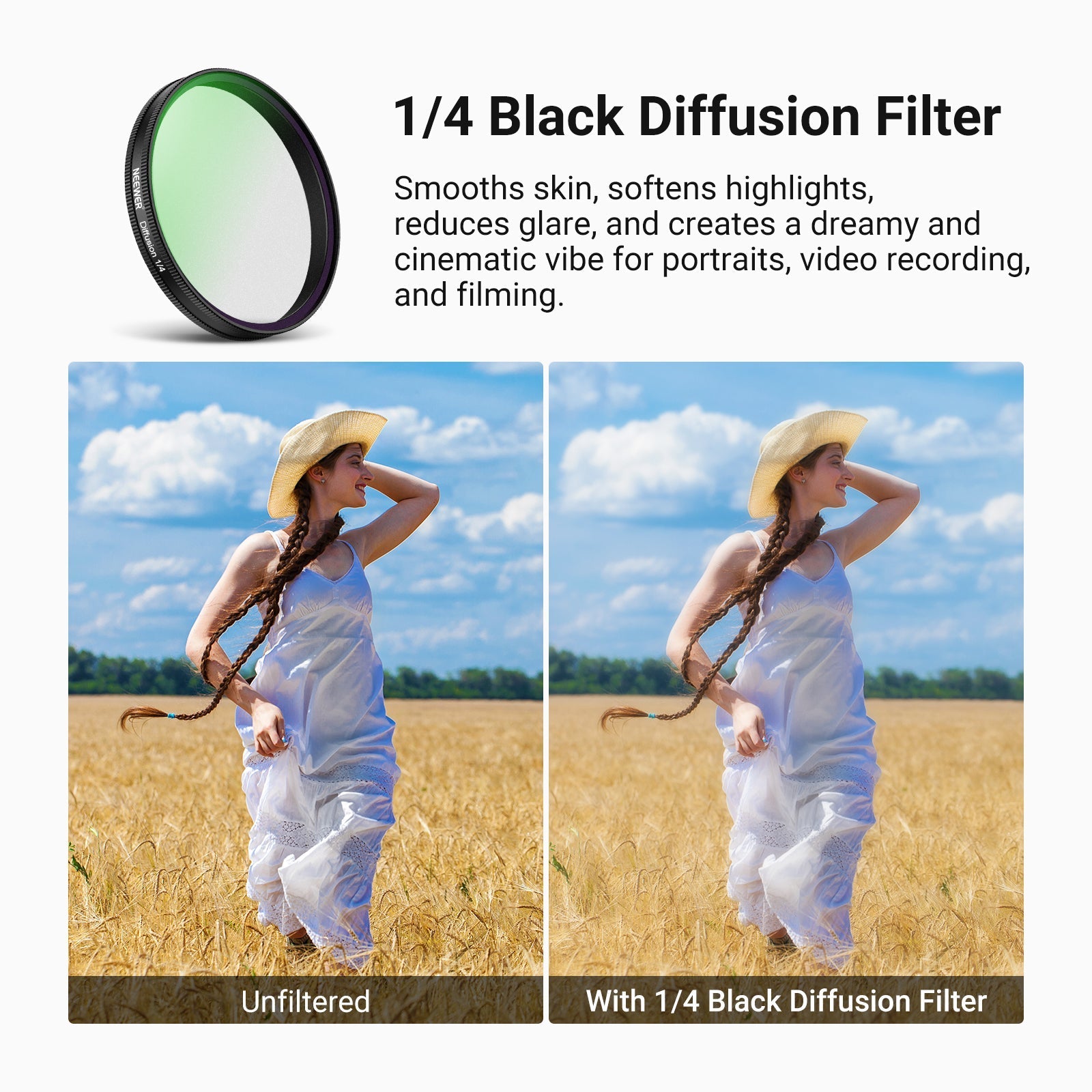 NEEWER Filter Set Compatible with DJI Osmo Action 6