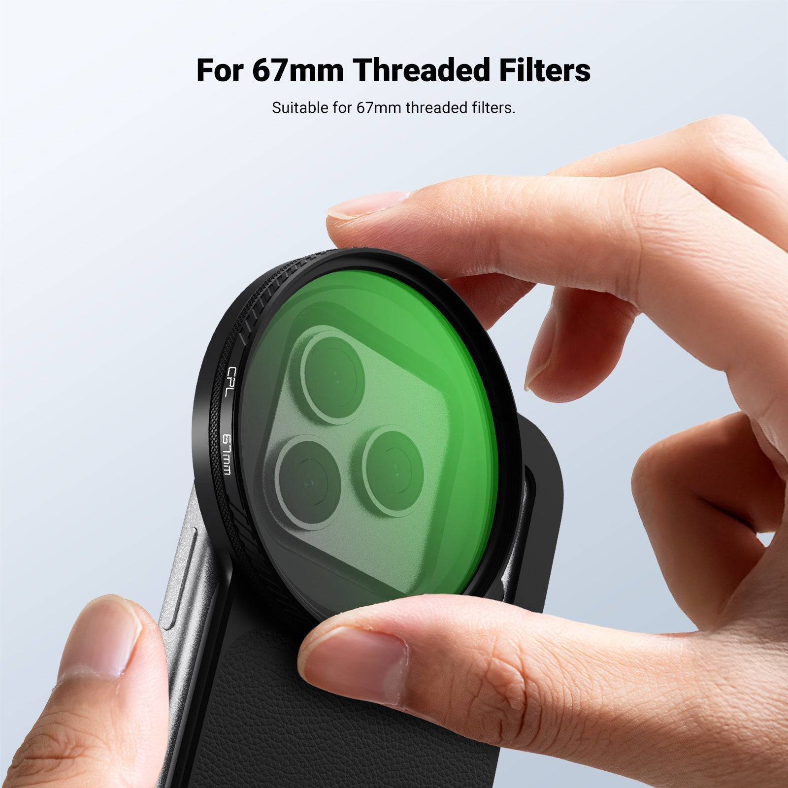NEEWER FH-05 6.9" Magnetic Filter Backplate Kit For iPhone Pro Max & Plus Versions