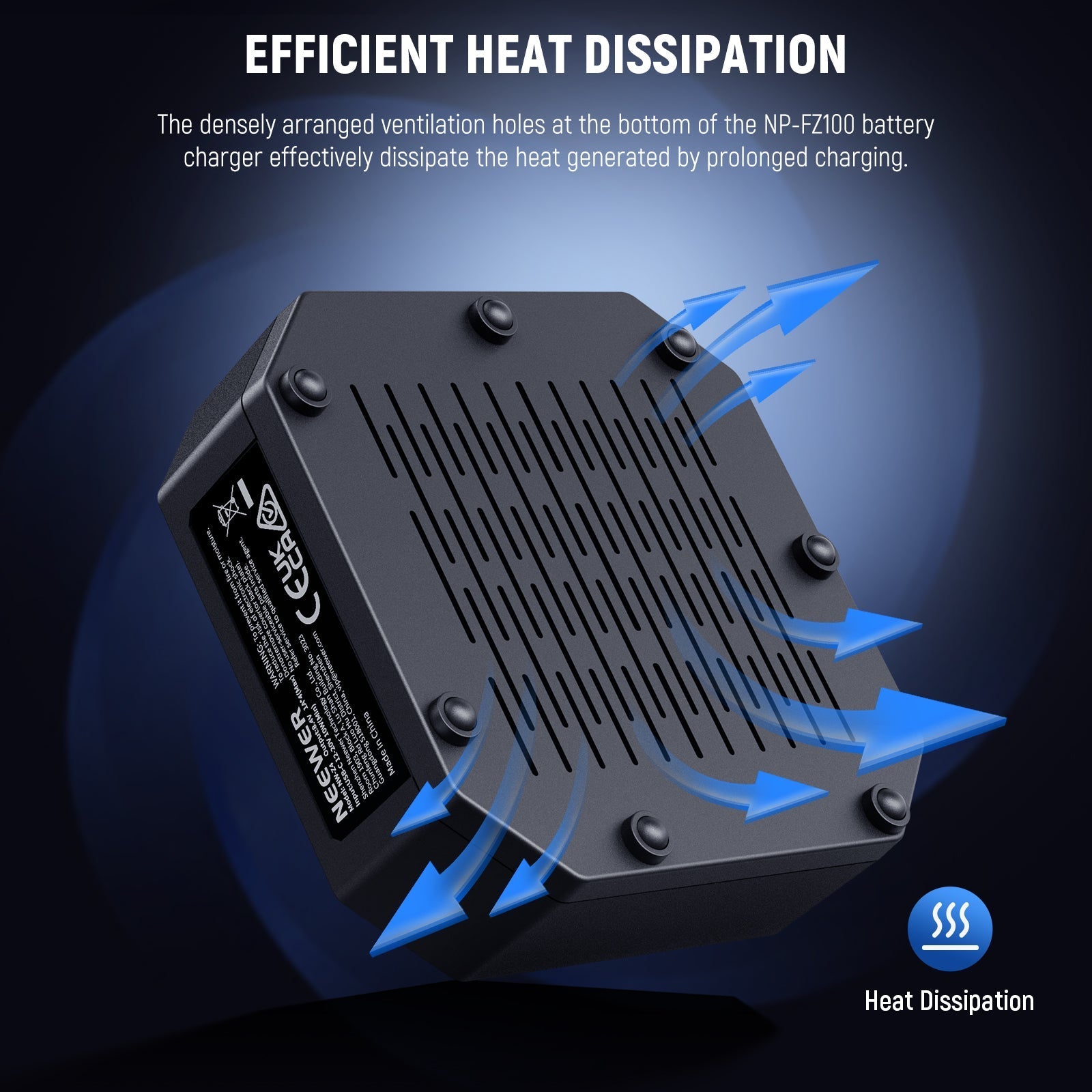 NEEWER NW-Z4 4 Channel Charger 45W PD Fast Charging for NP-FZ100 Battery