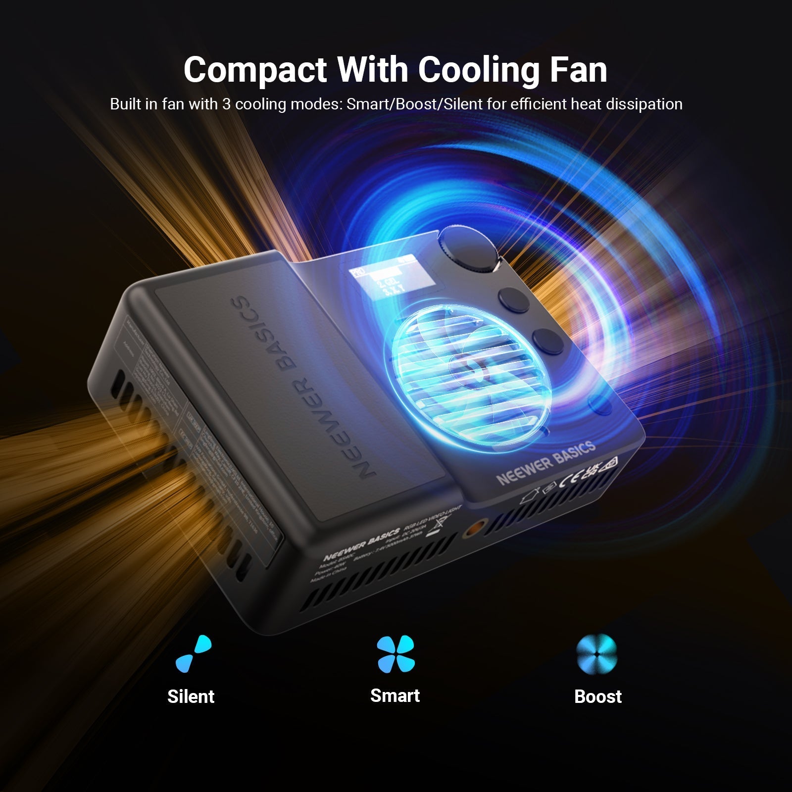NEEWER BASICS BS40C Magnetic RGB Video Light