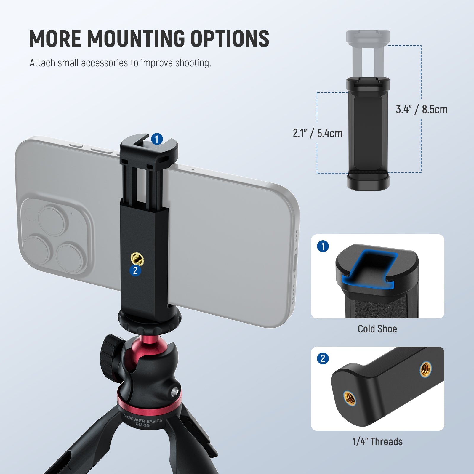 NEEWER ENTRY LEVEL VERSION GM-2G Mini Desk Tripod