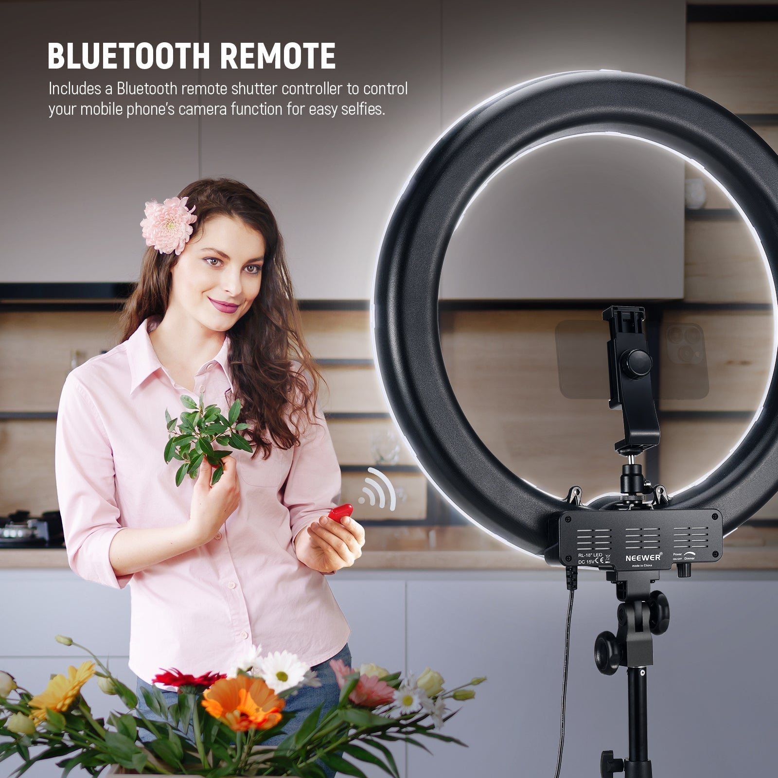 NEEWER RL-18 New Version 18 Inch 55W LED Ring Light