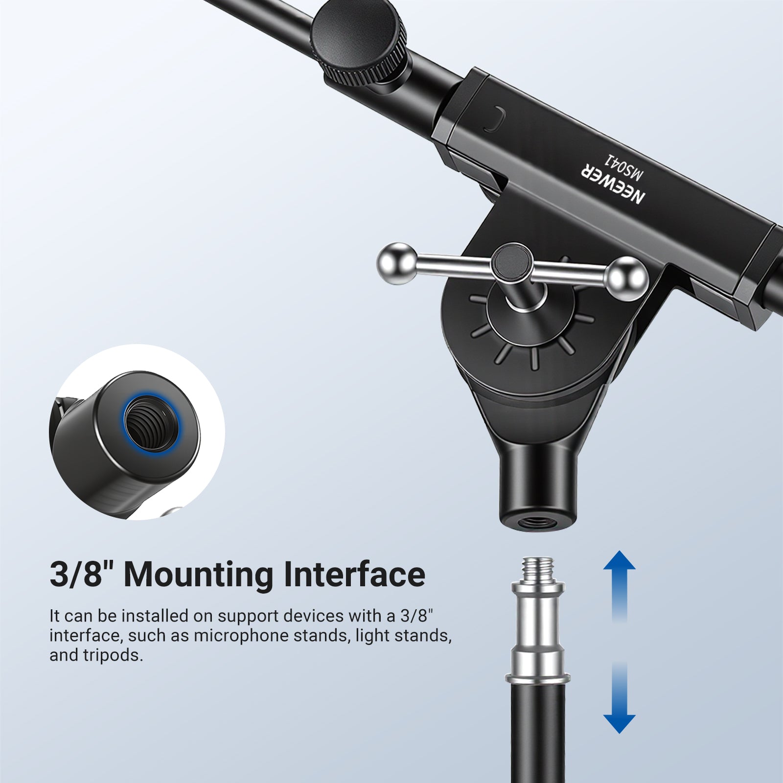 NEEWER MS041 Boom Arm for Mic Stand