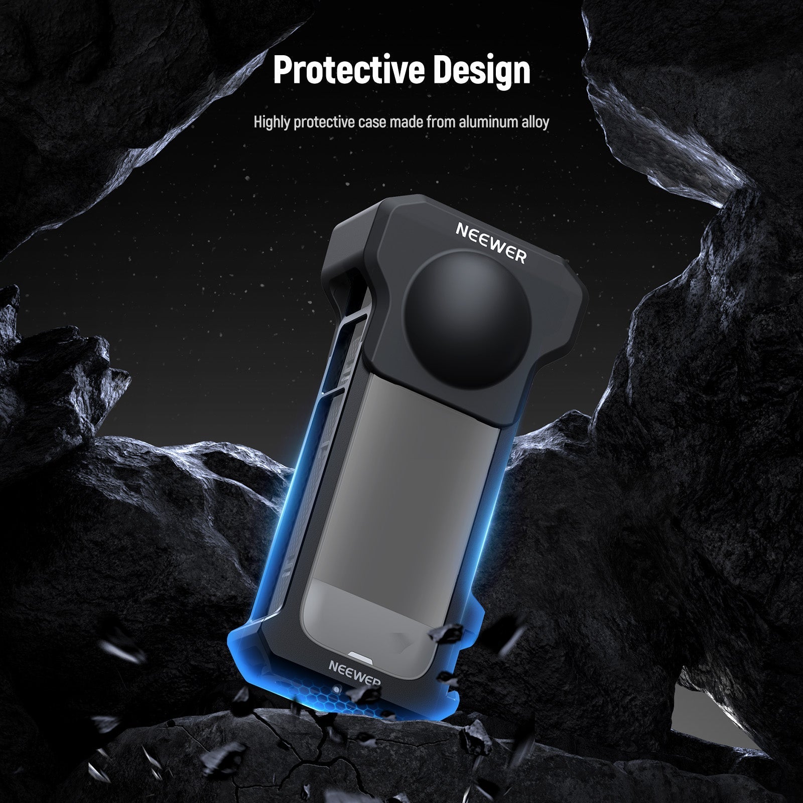 NEEWER AC010 Action Camera Cage with Lens Cap For Insta360 X4