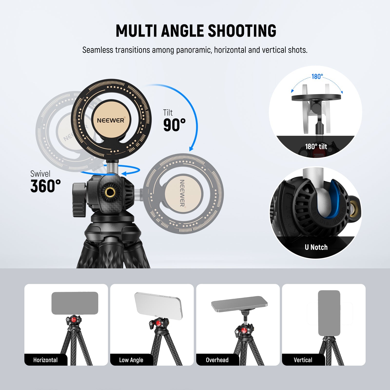 NEEWER TP33 Magnetic Flexible Phone Tripod