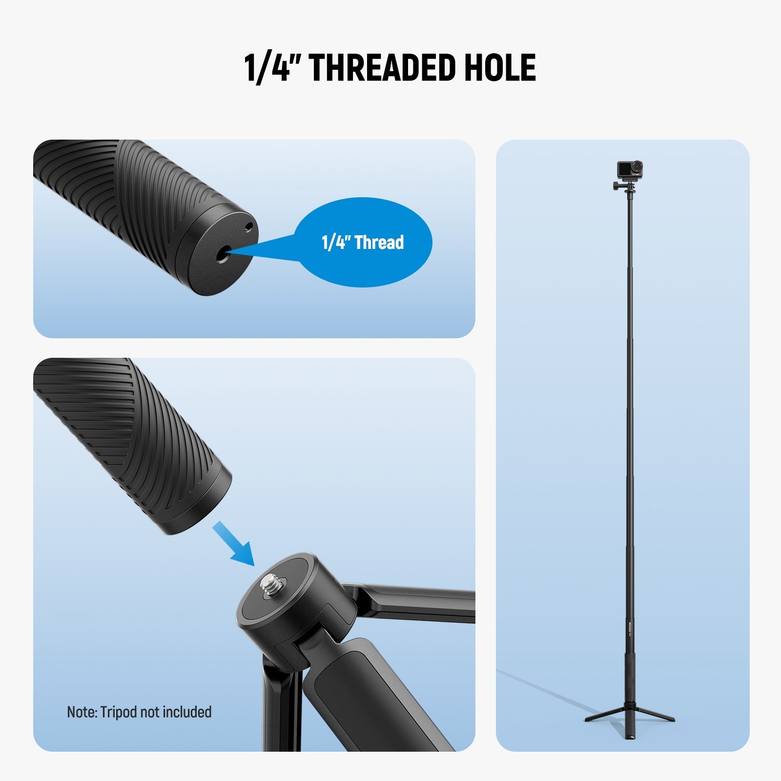 NEEWER GP-84/GP-85/GP-86 Extension Rod Kit for Action Camera